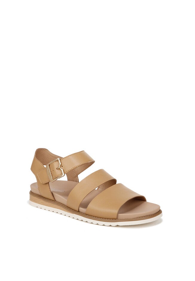 Island Glow Sandal, TAN FAUX LEATHER, hi-res image number null