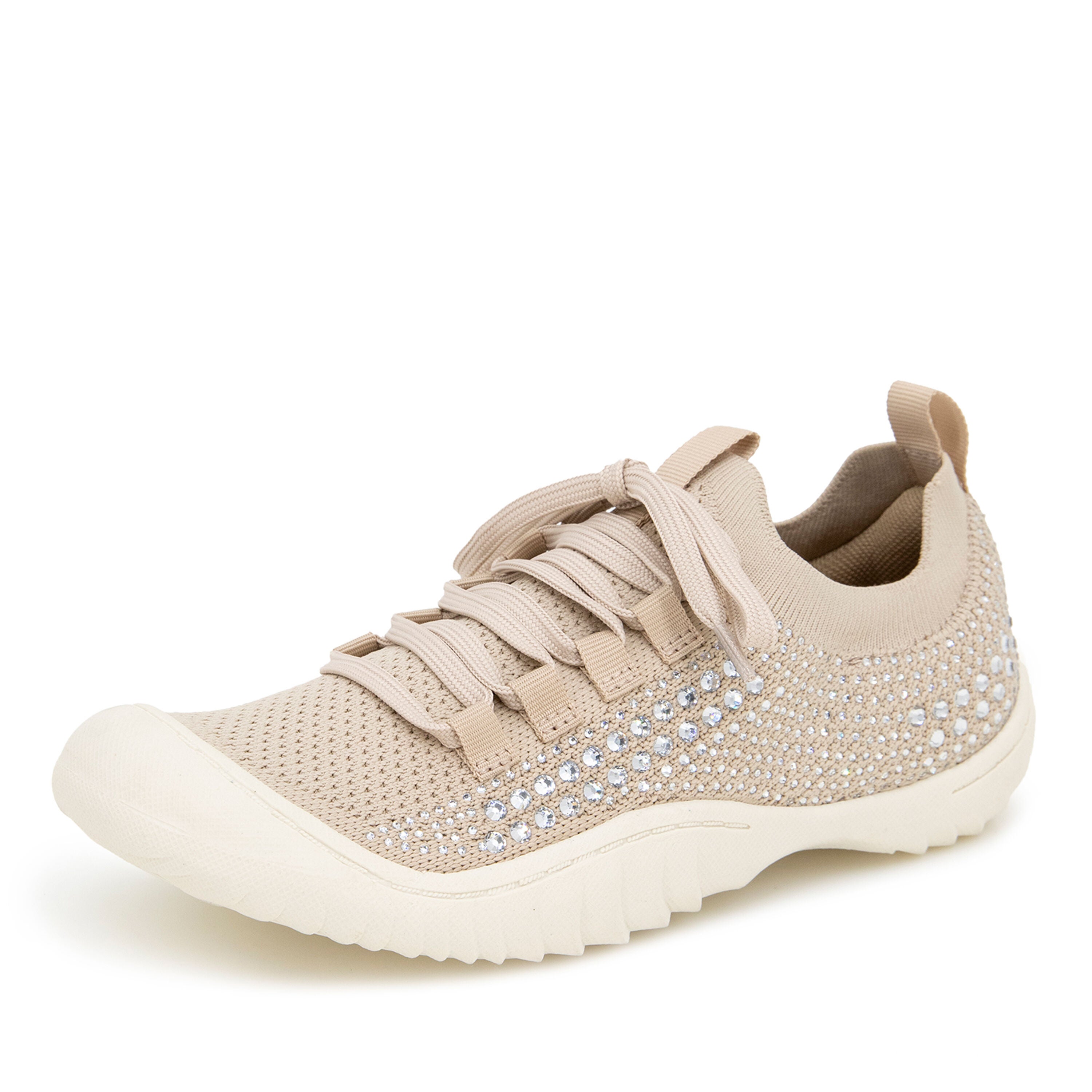 Brittney Slip-On Lace Up Sneaker, LIGHT TAUPE JEWEL, alternate image number 6