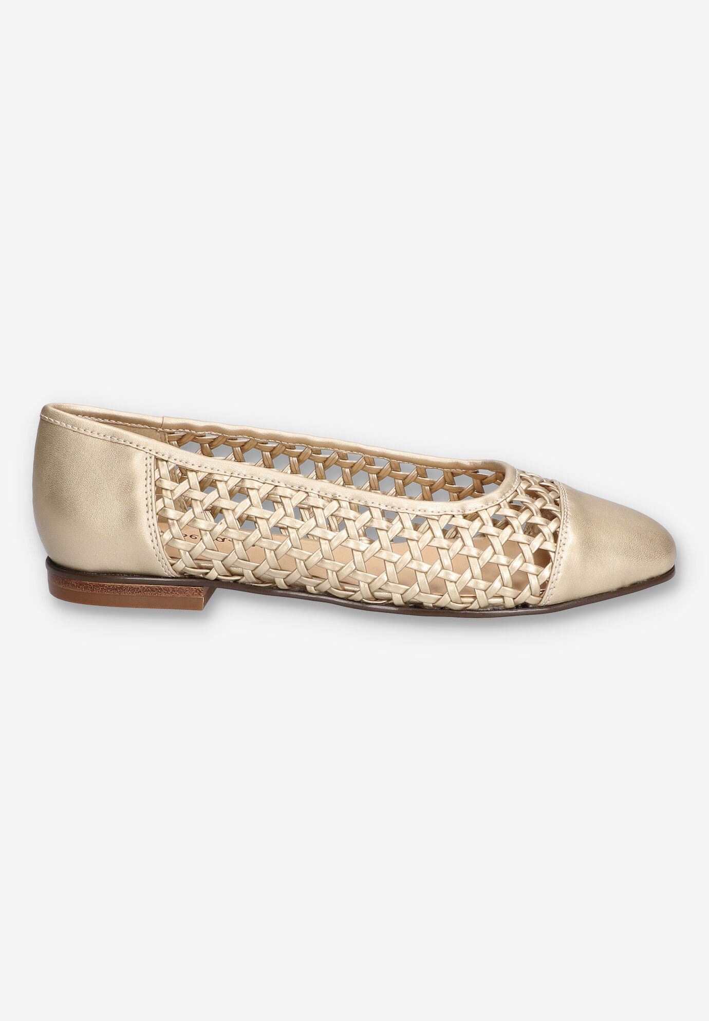 Beloved Square Toe Flat, CHAMPAGNE, alternate image number 2