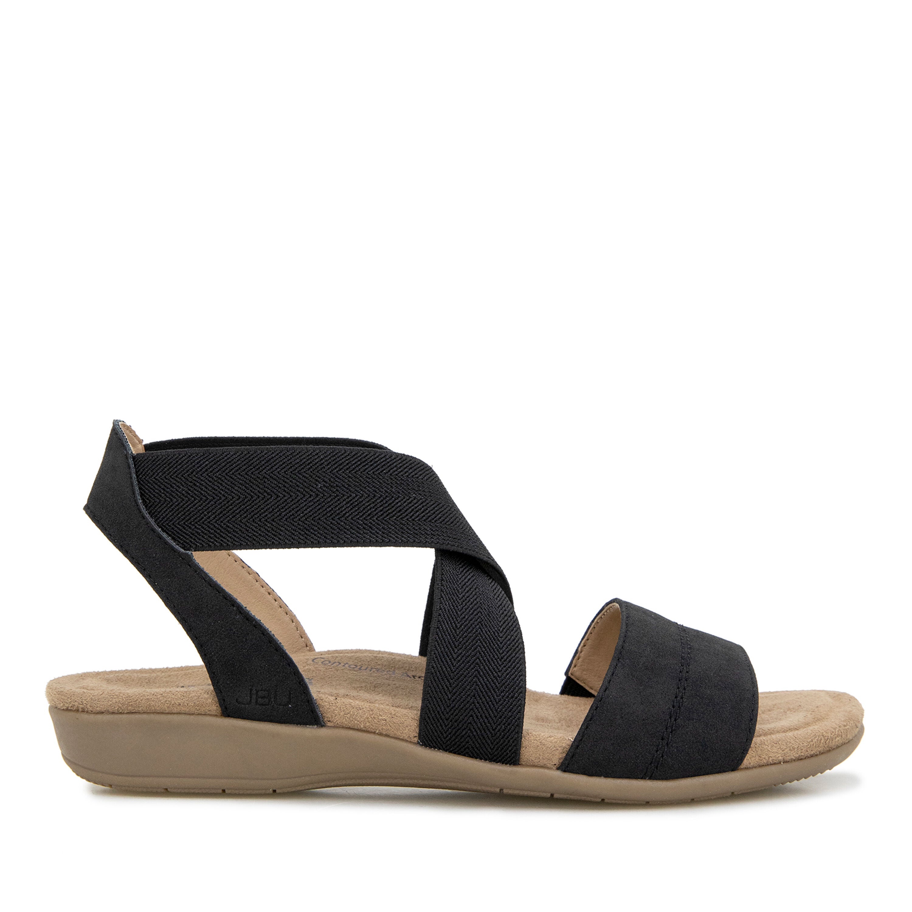 Meg Slip-On Flat Sandal, BLACK, alternate image number 2