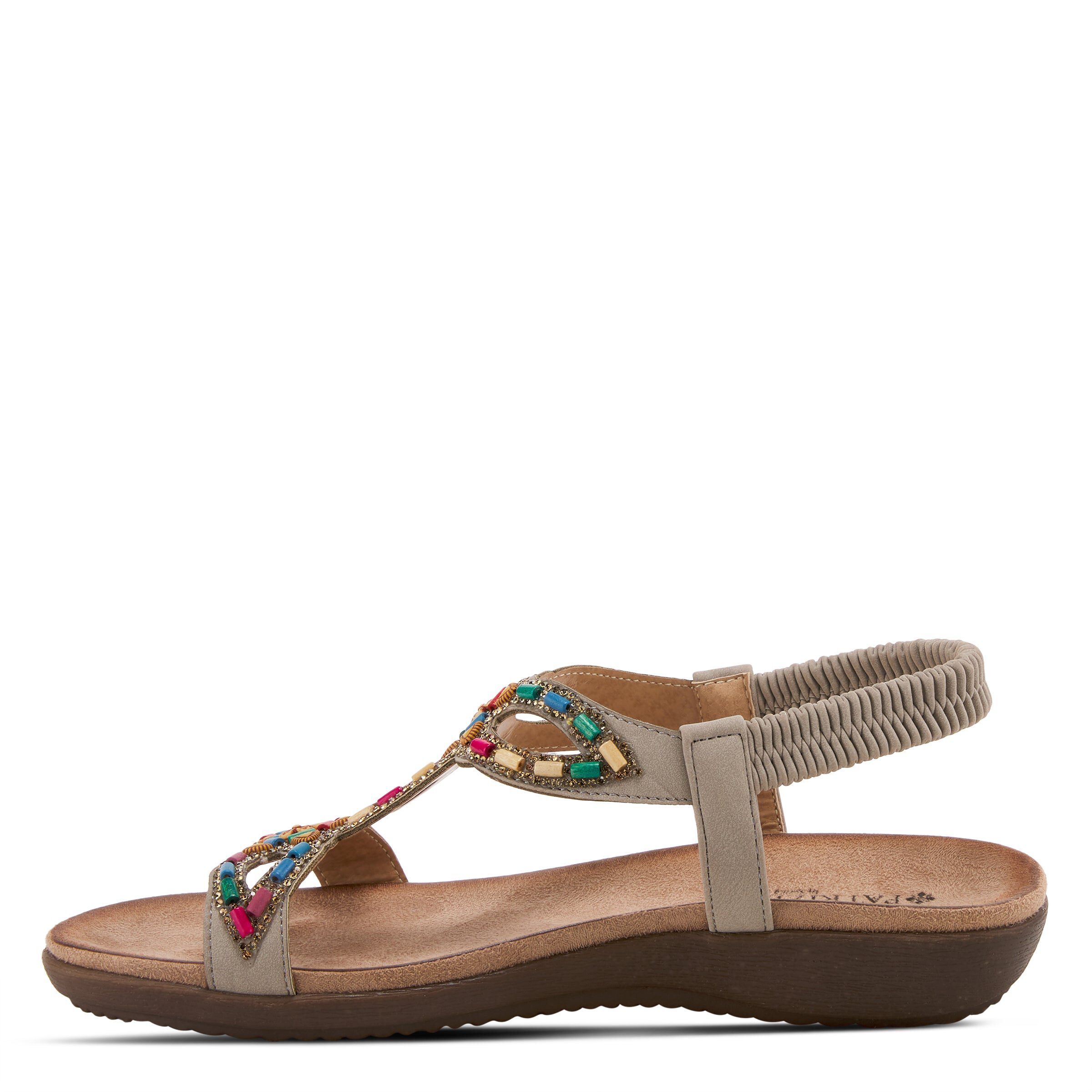 Volcanic T-Strap Sandal, GREY, alternate image number 2