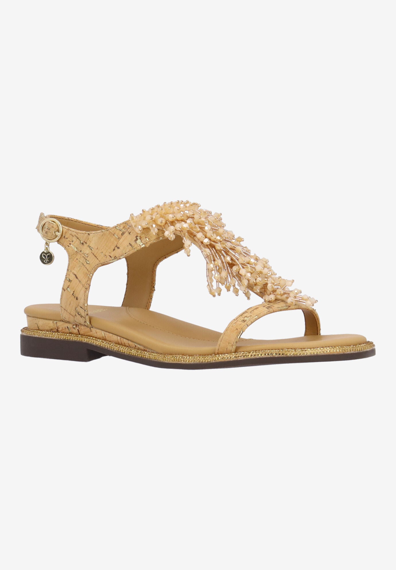 Lunaria Slingback Sandal, NATURAL GOLD, hi-res image number 0