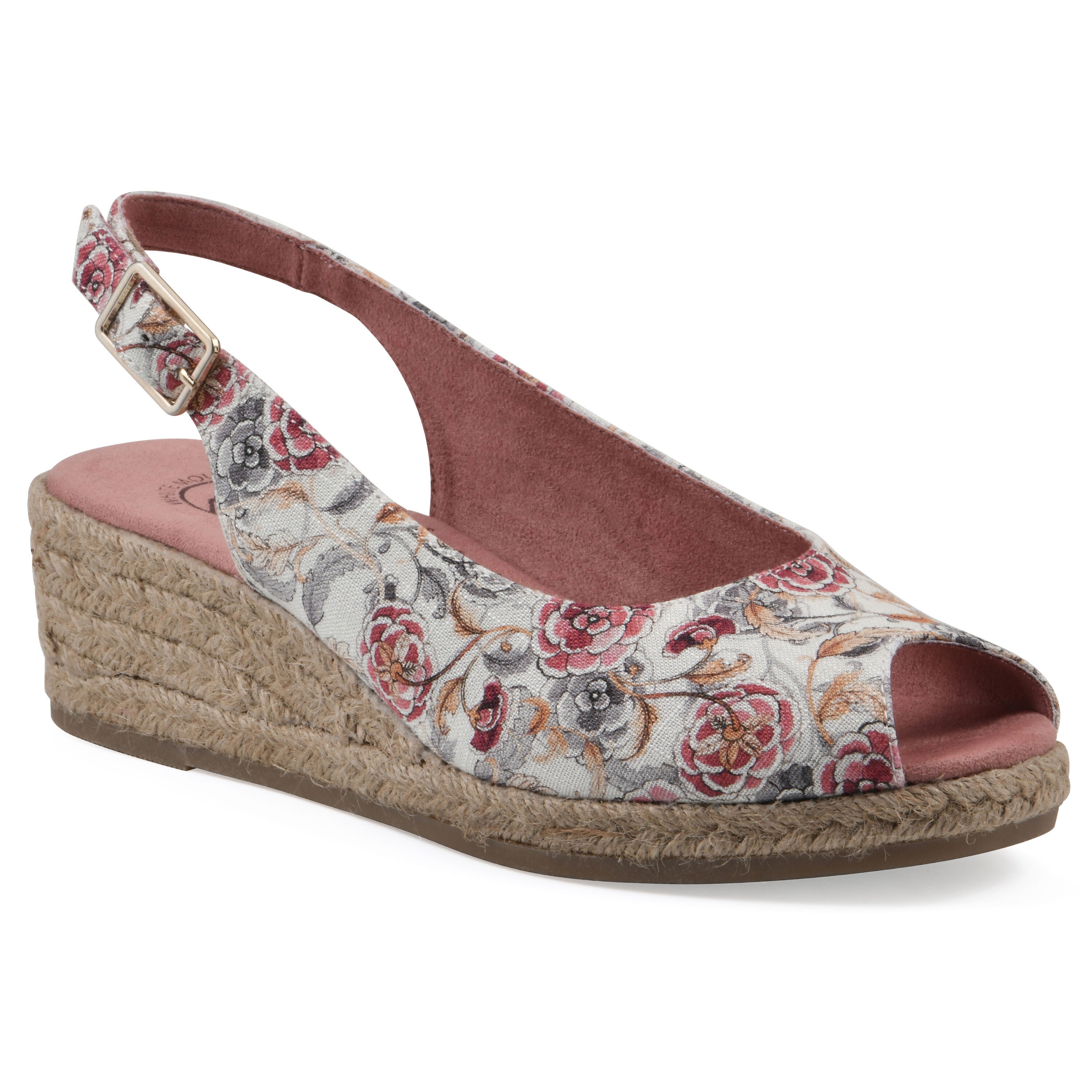 Maize Espadrille Wedge Sandal, BLUSH FLORAL FABRIC, hi-res image number 0