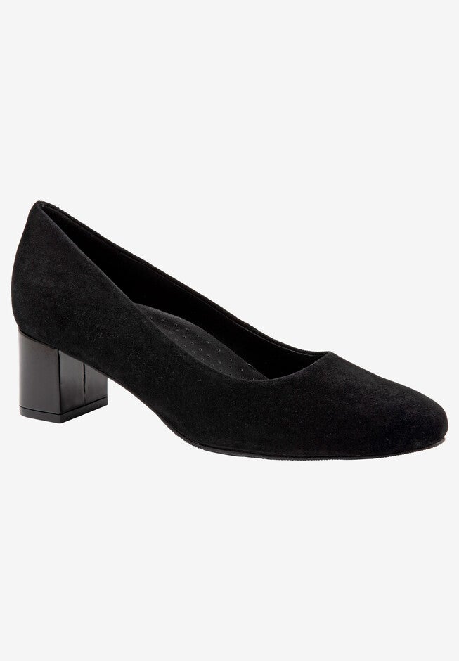 Kari Heeled Pump, BLACK SUEDE, hi-res image number 0