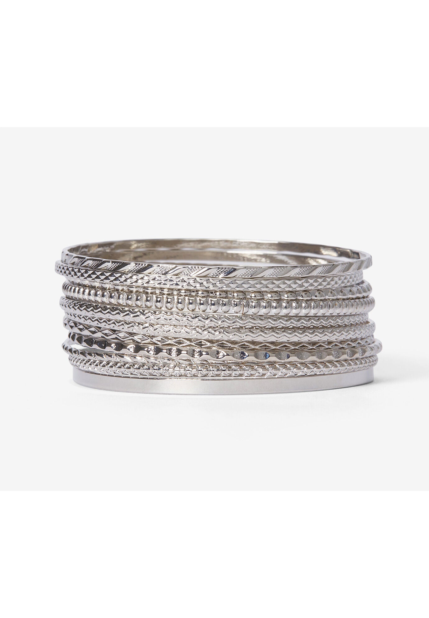 Textured Bangle Set, , alternate image number 3