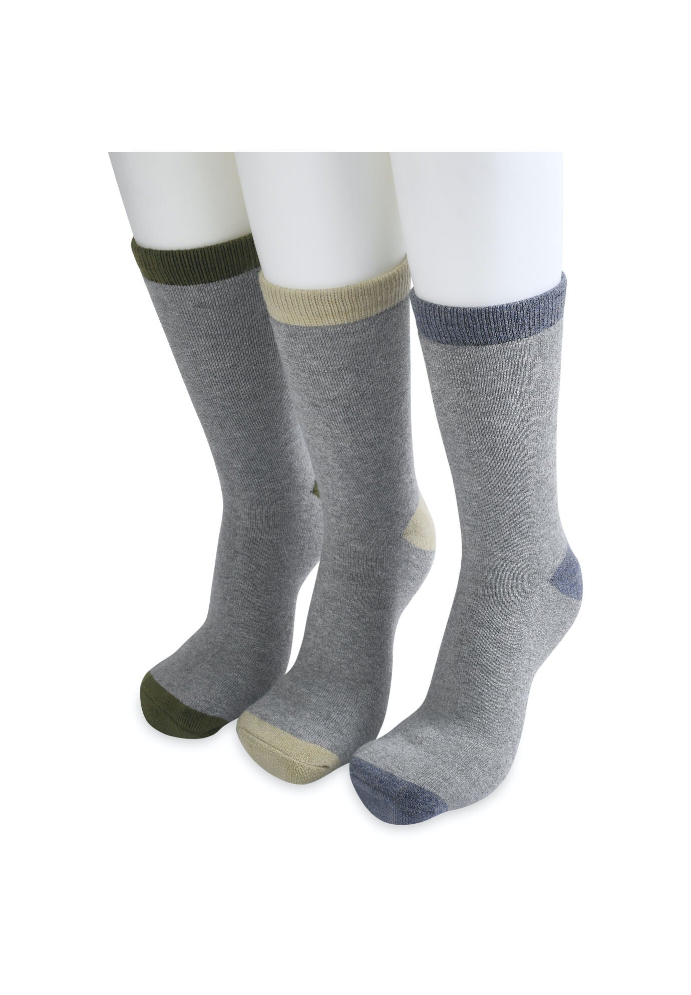 3 Pack Super Soft Midweight Cushioned Thermal Socks, , alternate image number 2