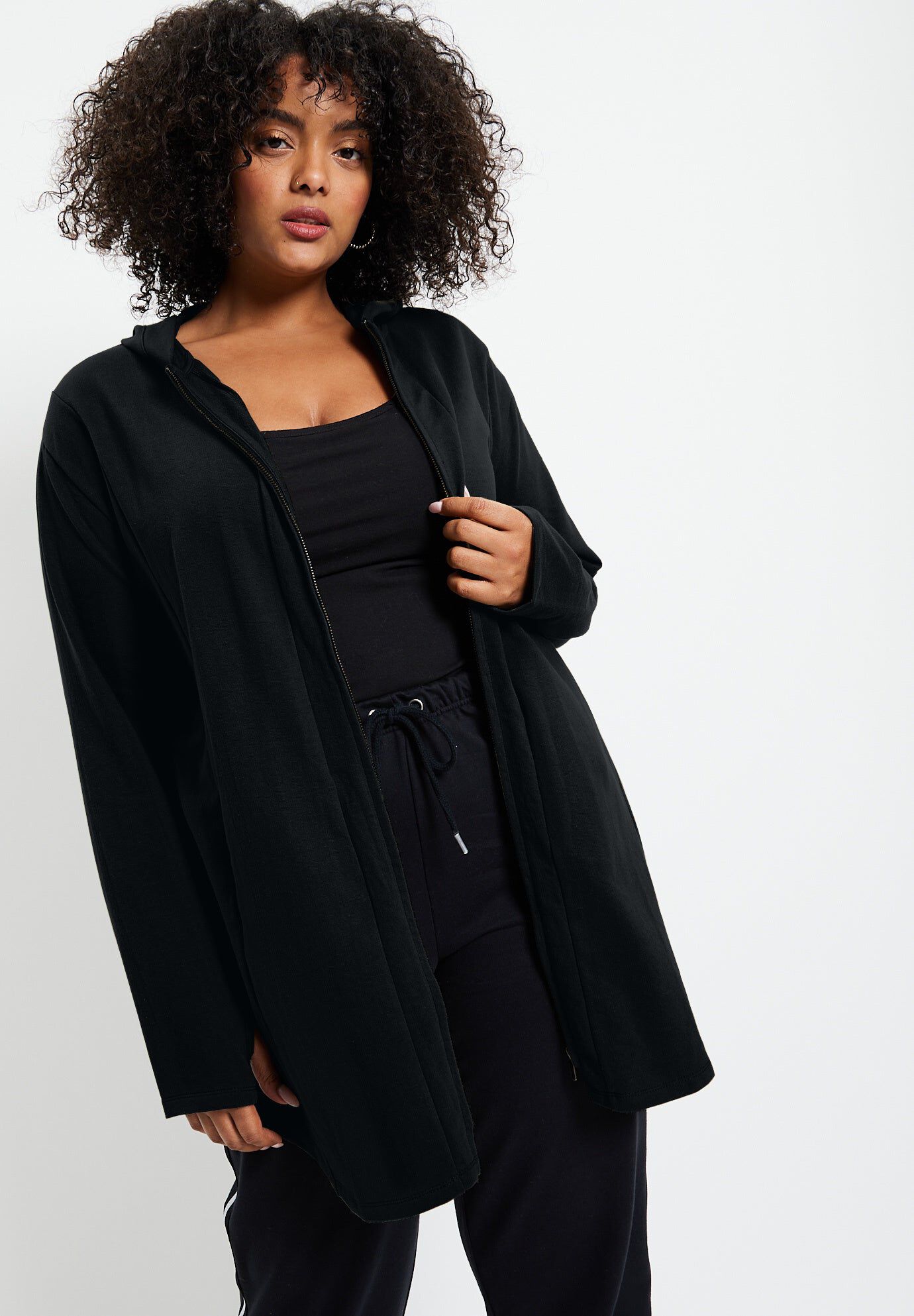 Zip-Up French Terry Hoodie