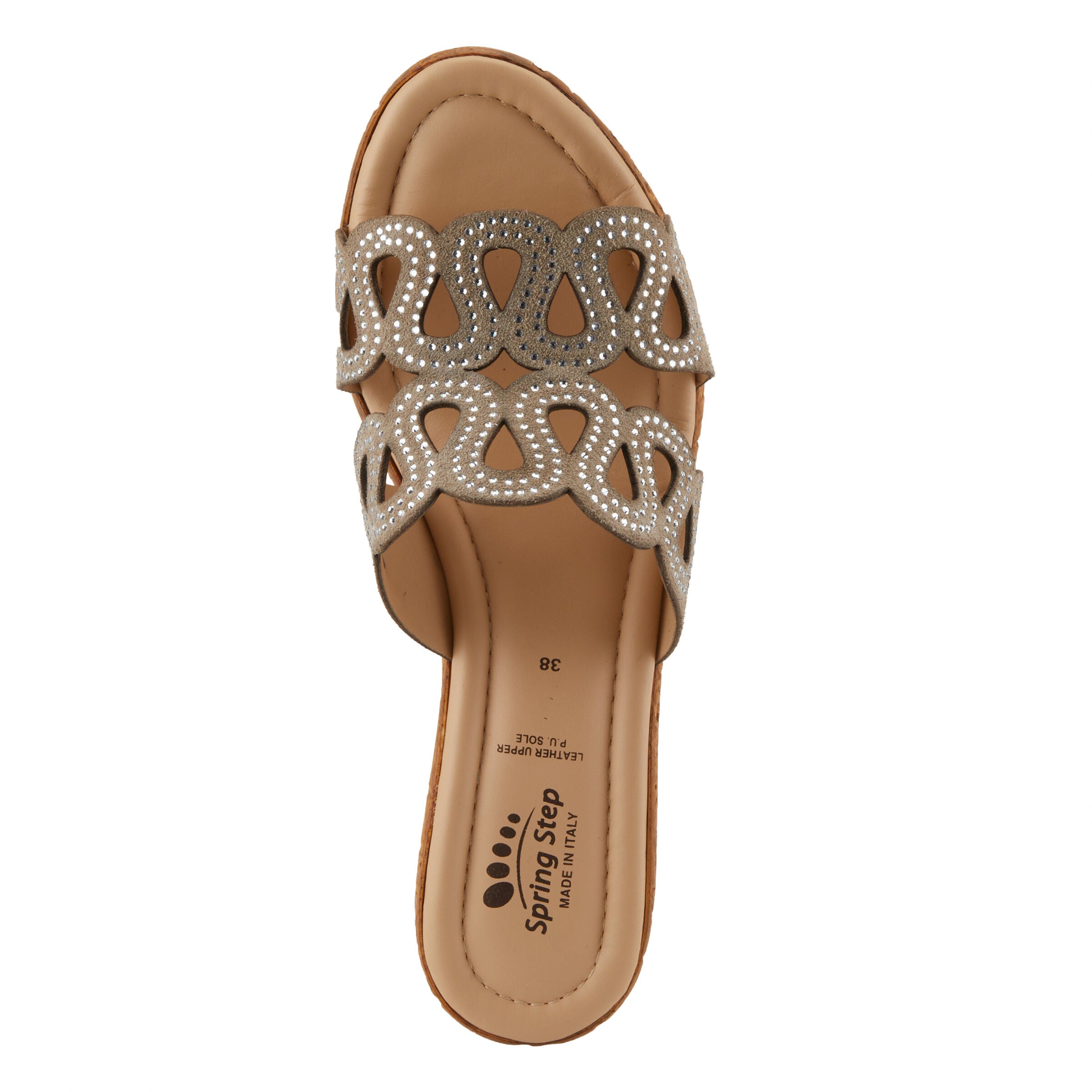 Mssteamy Slide Sandal, BEIGE SUEDE, alternate image number 3