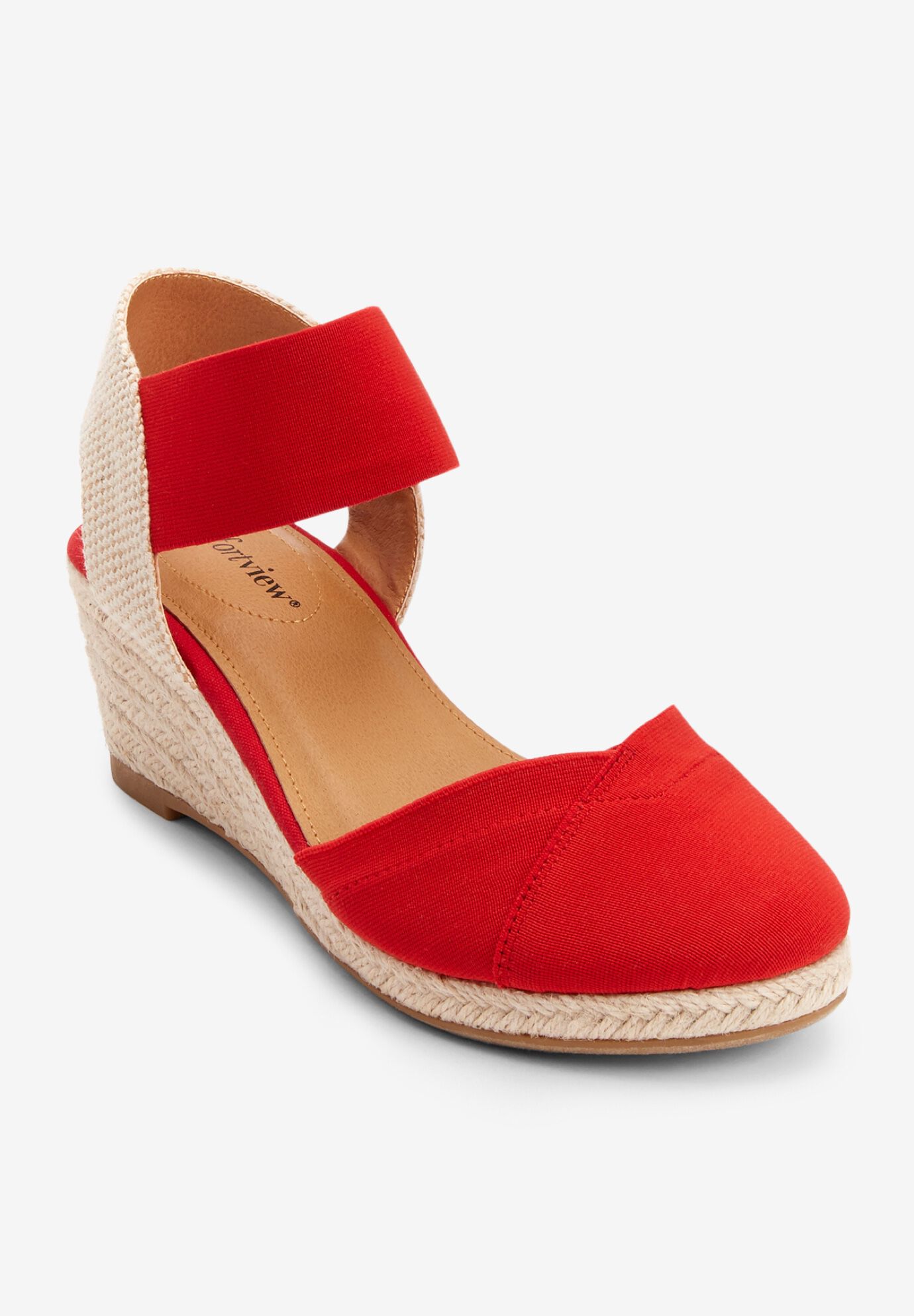 Wide width nude wedges deals