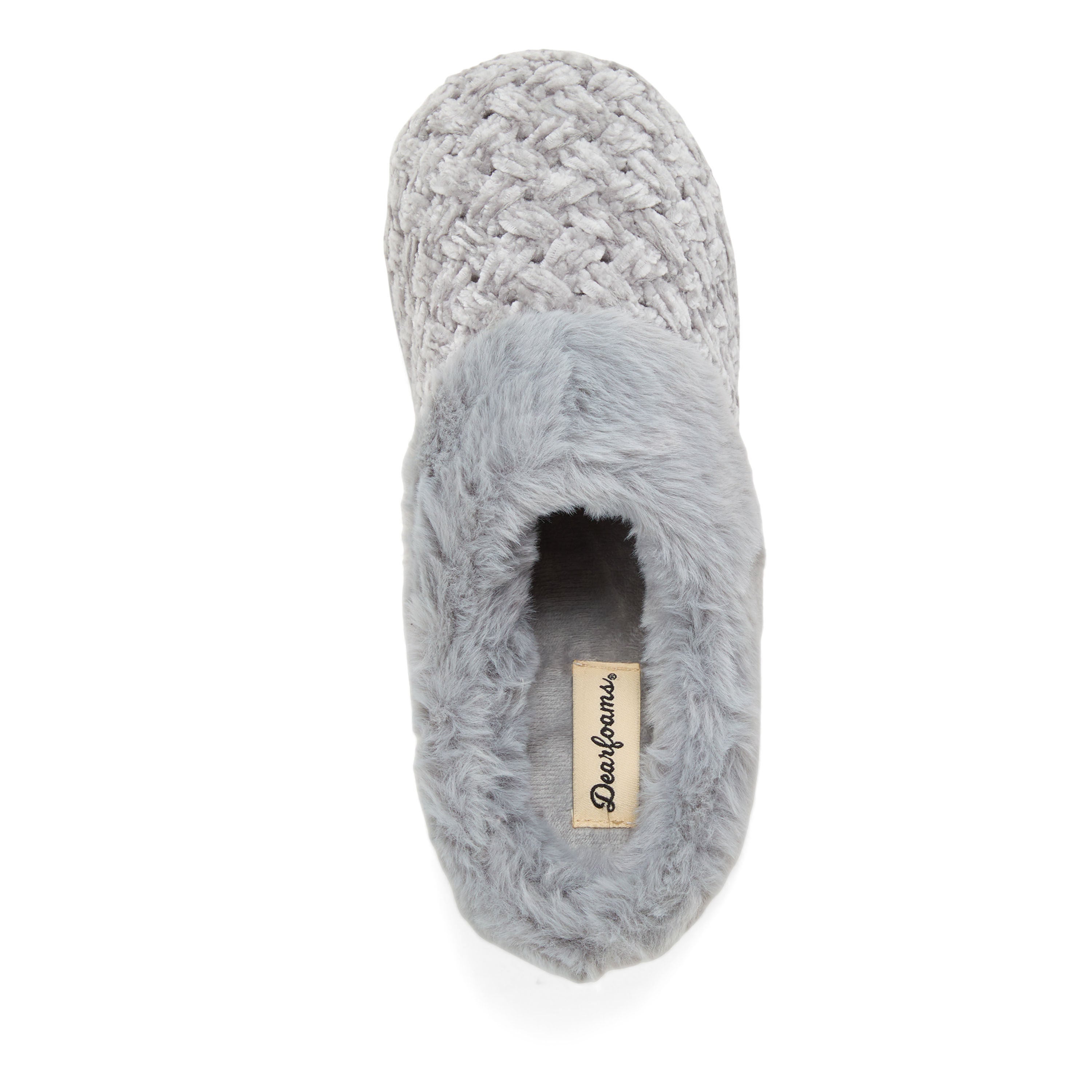Claire Cable Knit Chenille Clog, GREY, alternate image number 3