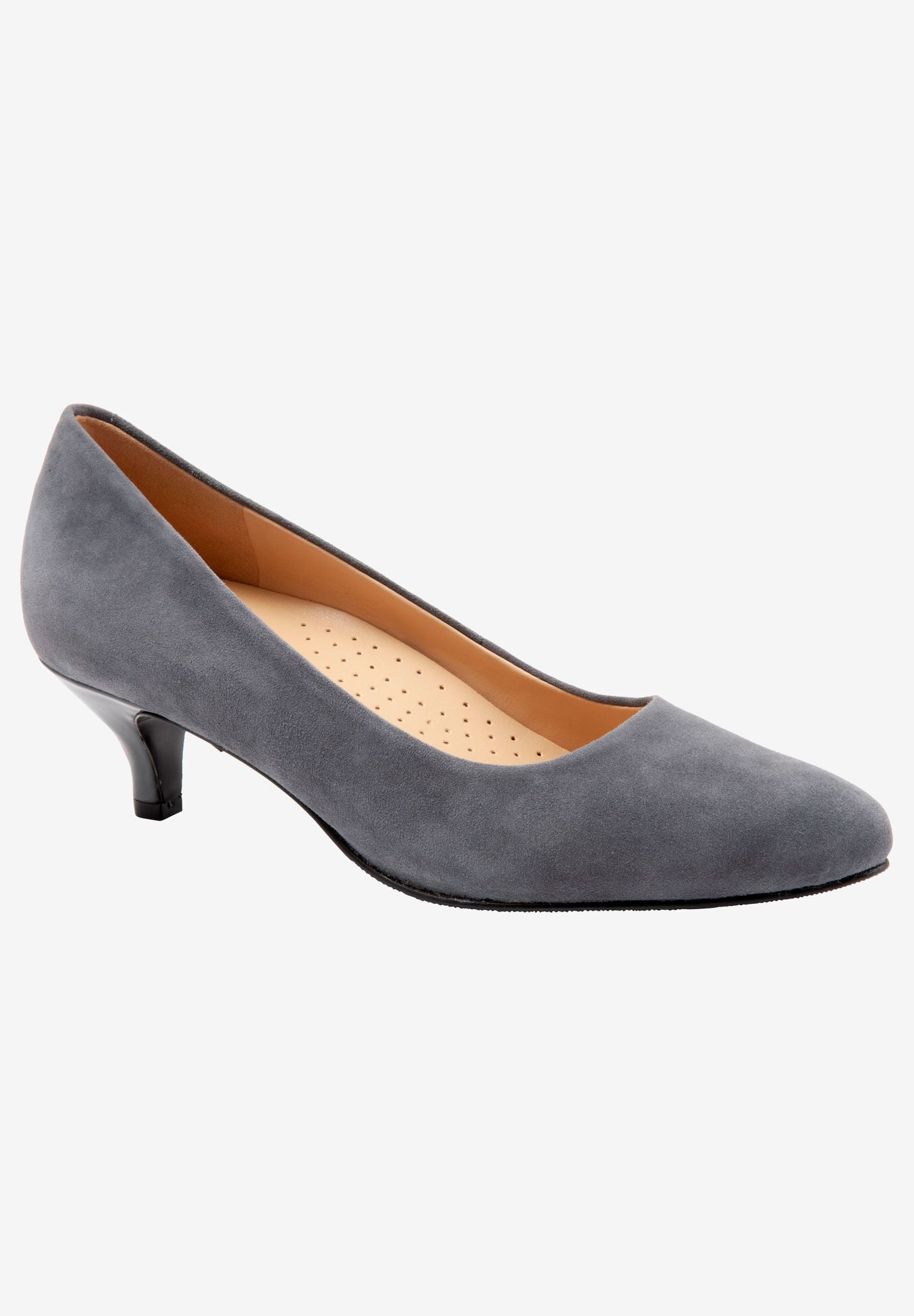 Kiera Pumps by Trotters&reg;, DARK GREY SUEDE, hi-res image number 0