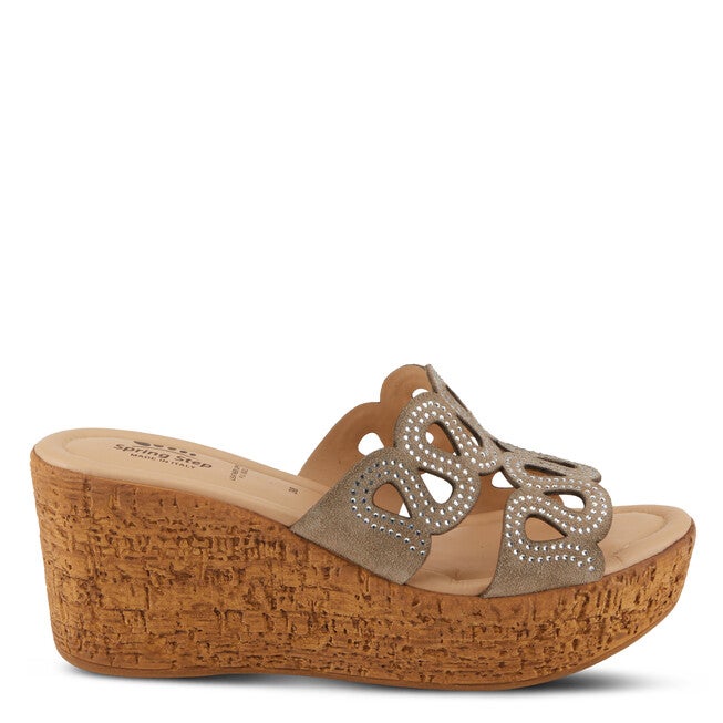 Mssteamy Slide Sandal, BEIGE SUEDE, alternate image number 5