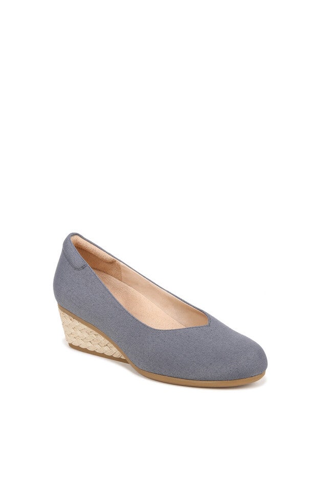 Be Ready Wedge Slip On, BLUE FABRIC, hi-res image number null