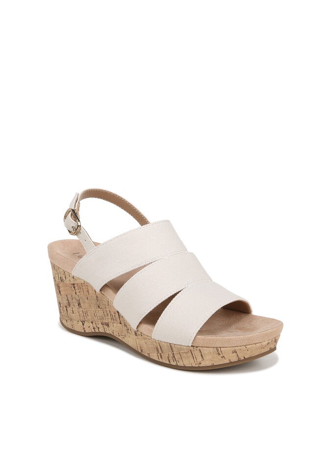 Darby Sandal, BONE WHITE FABRIC, hi-res image number null