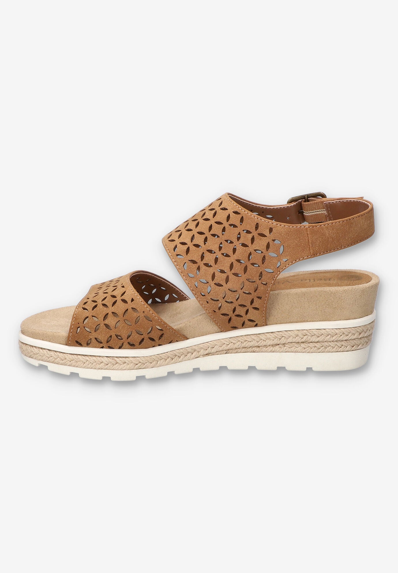 Inaya Wedge Sandal, TAN, alternate image number 4