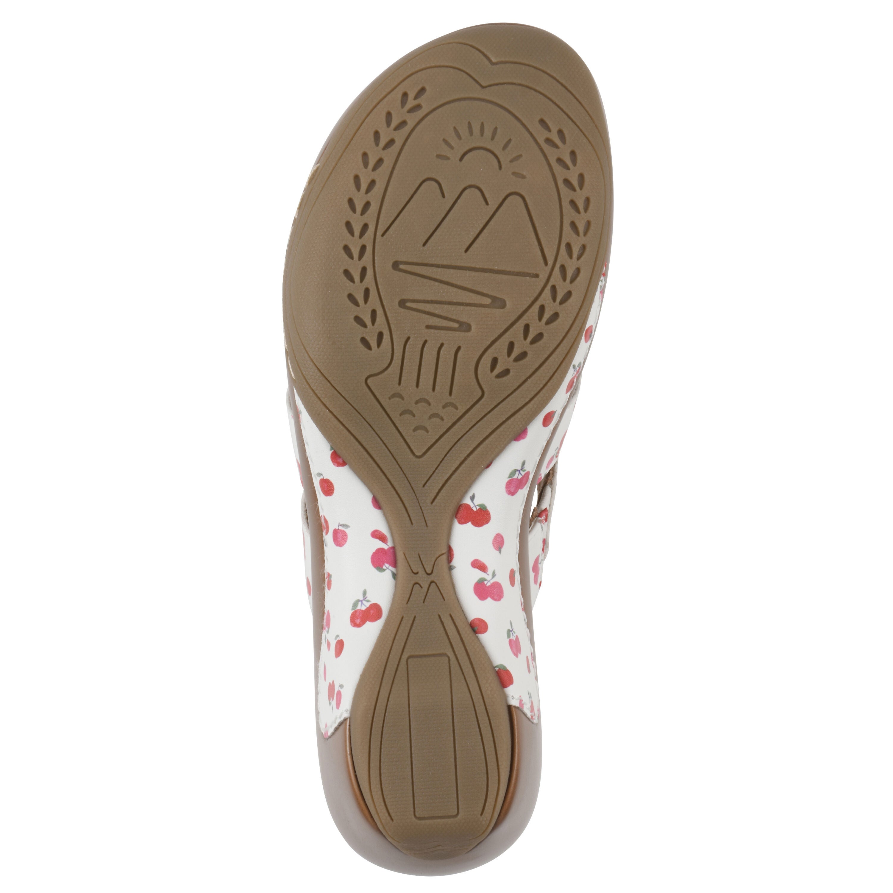 Valora Slip-On Clog Sandal, CHERRY PRINT SMOOTH, alternate image number 5