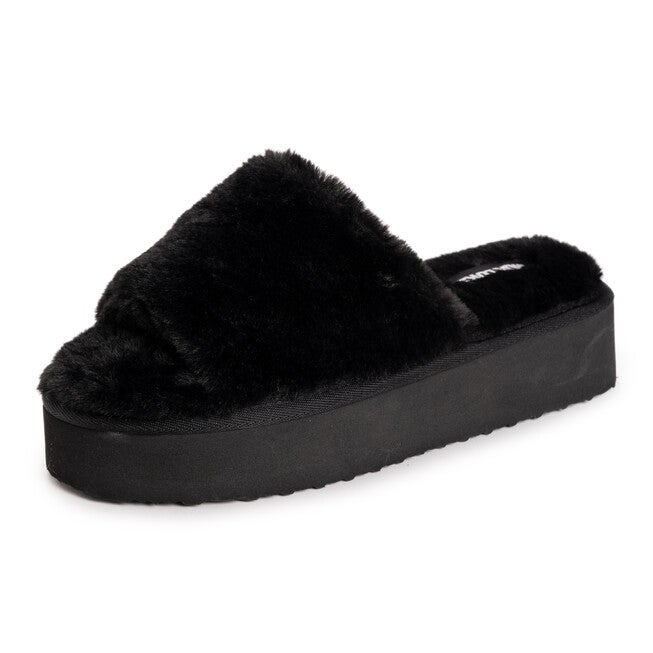Platform Slide Slipper, BLACK, hi-res image number null