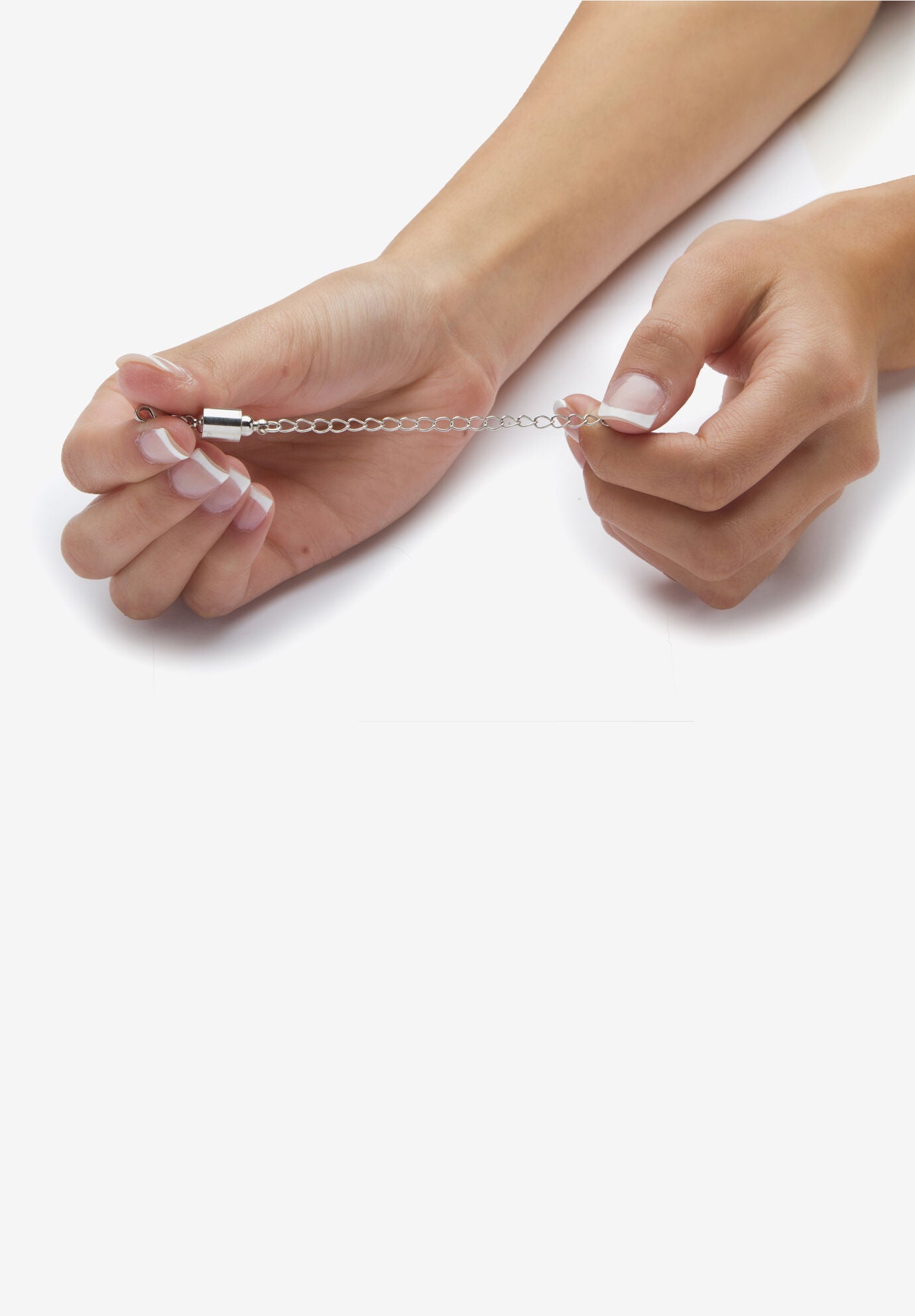 Silver Tone Chain Necklace Extender (8mm), 5.5 inches, , alternate image number 2