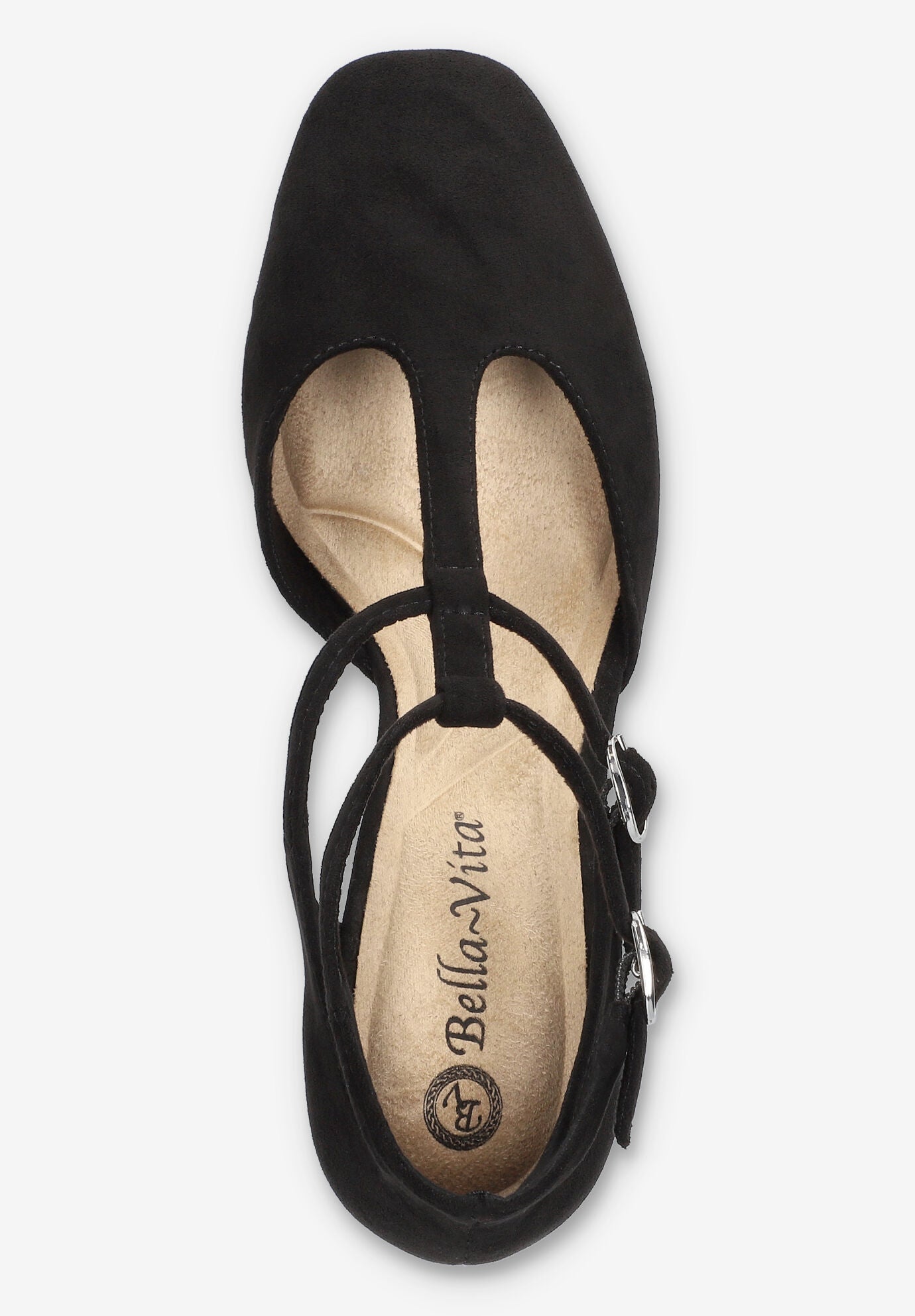 Harpswell Block Heel Pump, BLACK SUEDE, alternate image number 6