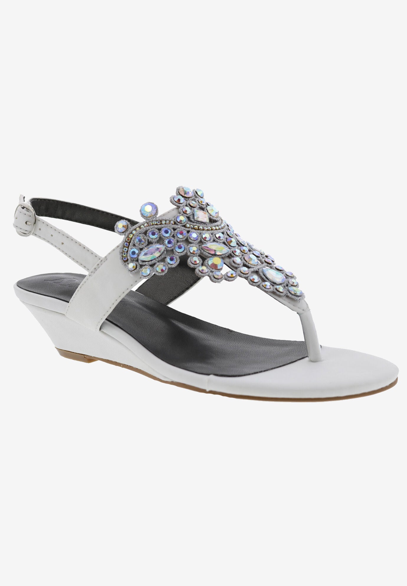Loni Sandal, WHITE TEXTILE, hi-res image number 0