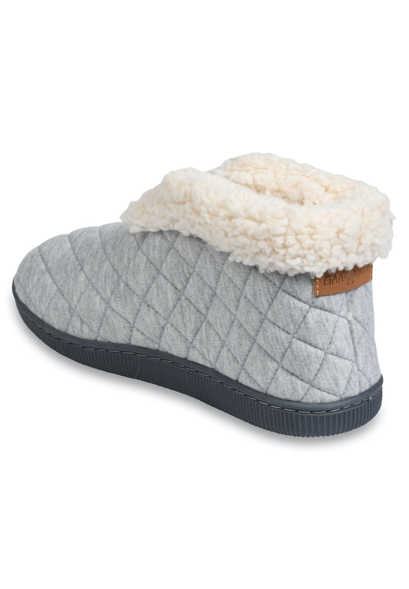 Quilted bootie slippers top