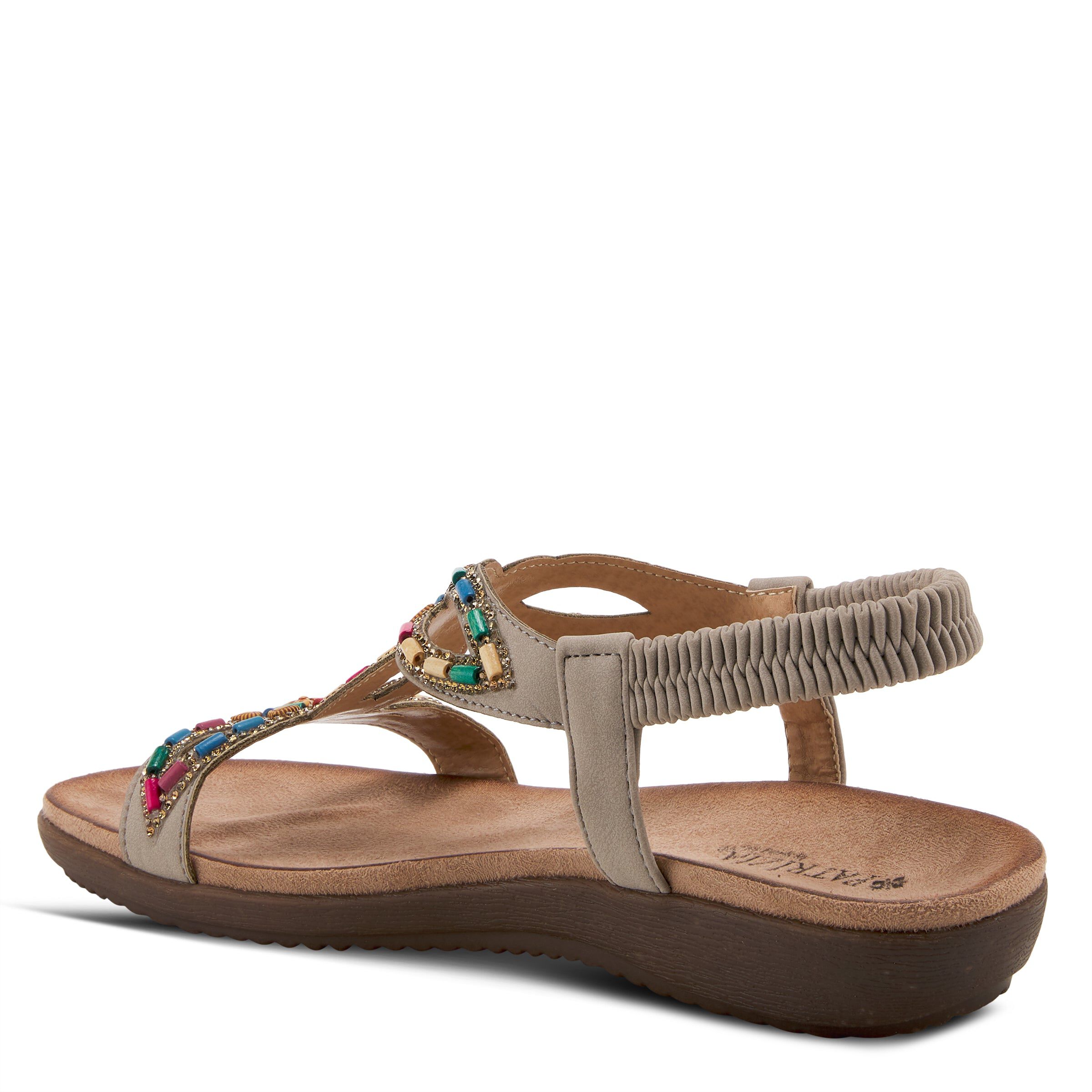 Volcanic T-Strap Sandal, GREY, alternate image number 6