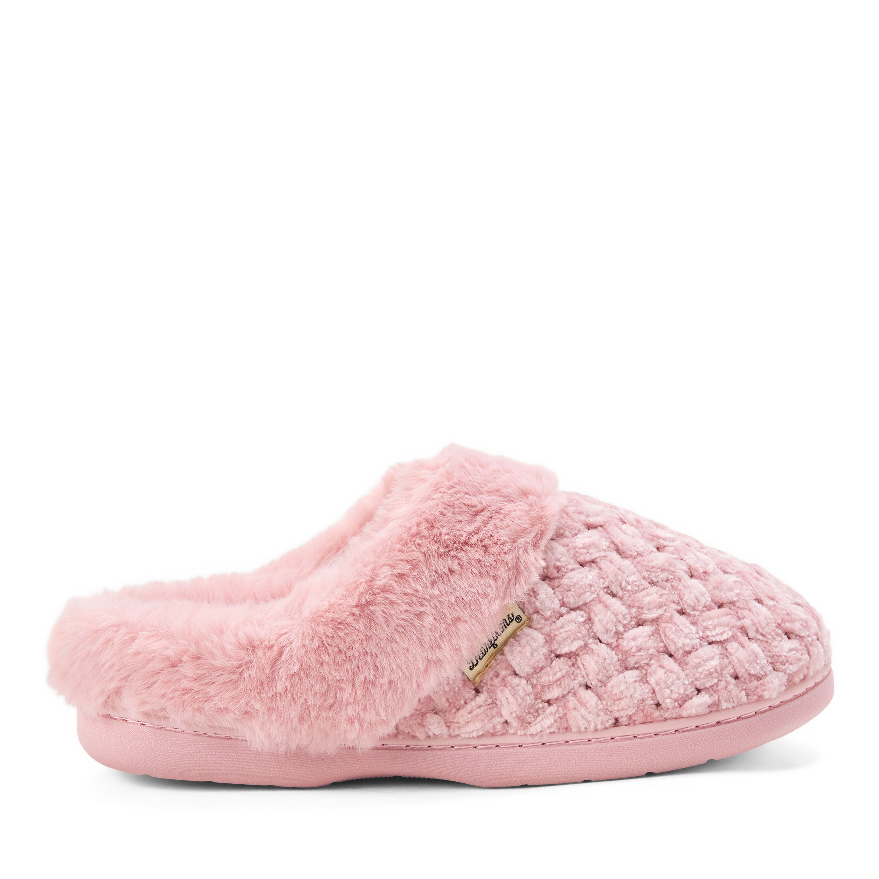Claire Cable Knit Chenille Clog, PINK, alternate image number 2