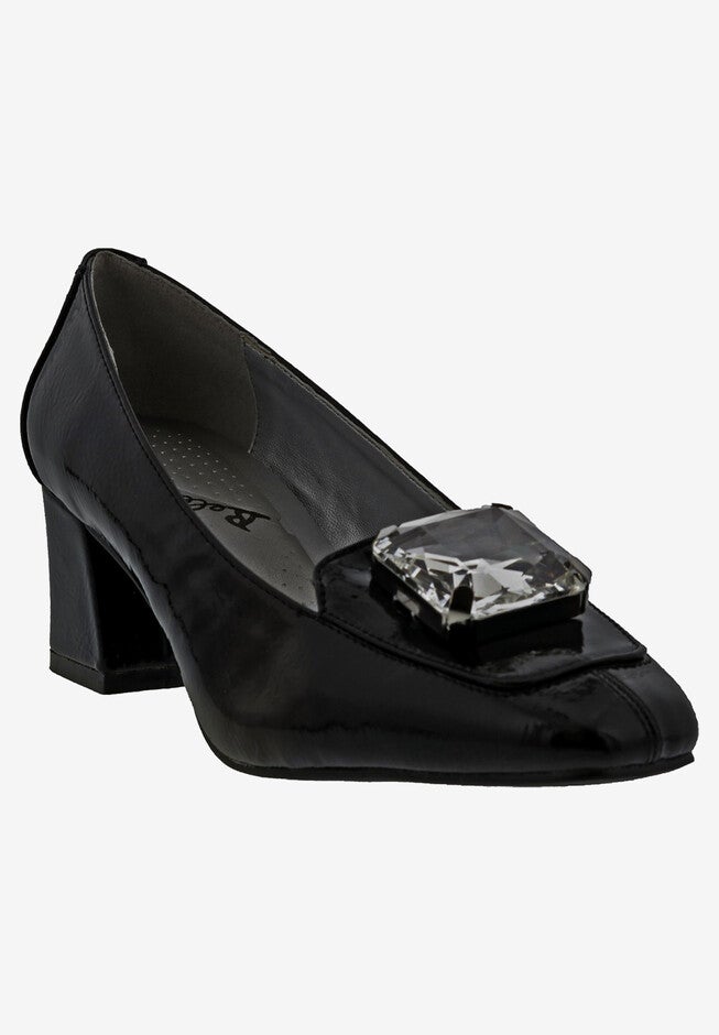 Amazing Pump, BLACK FAUX PATENT, hi-res image number null