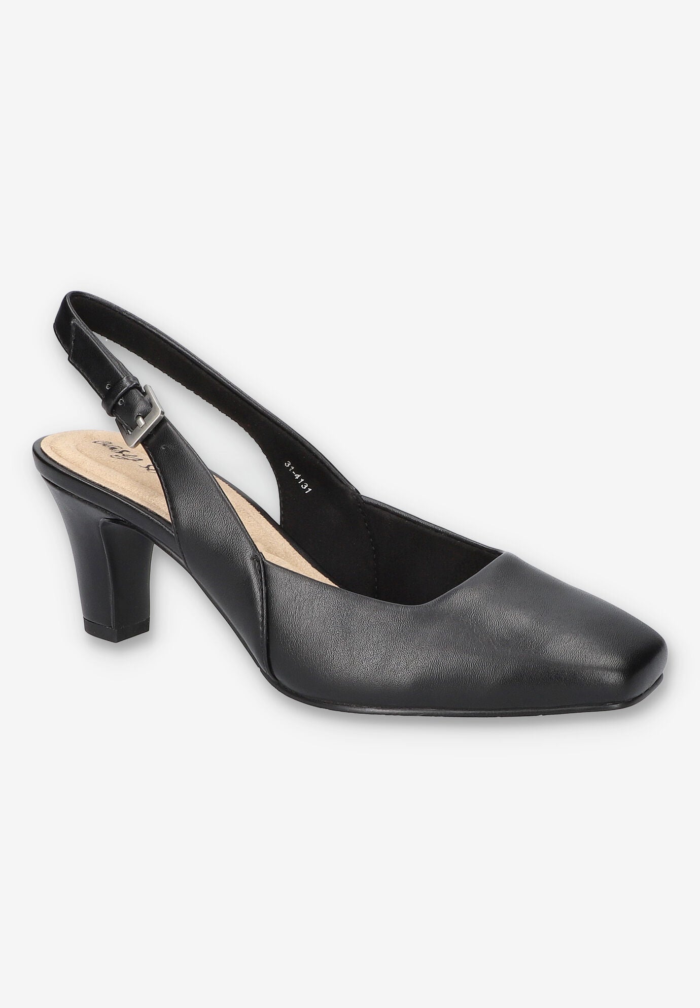 Ritsa Square Toe Slingback Pump, BLACK, hi-res image number 0