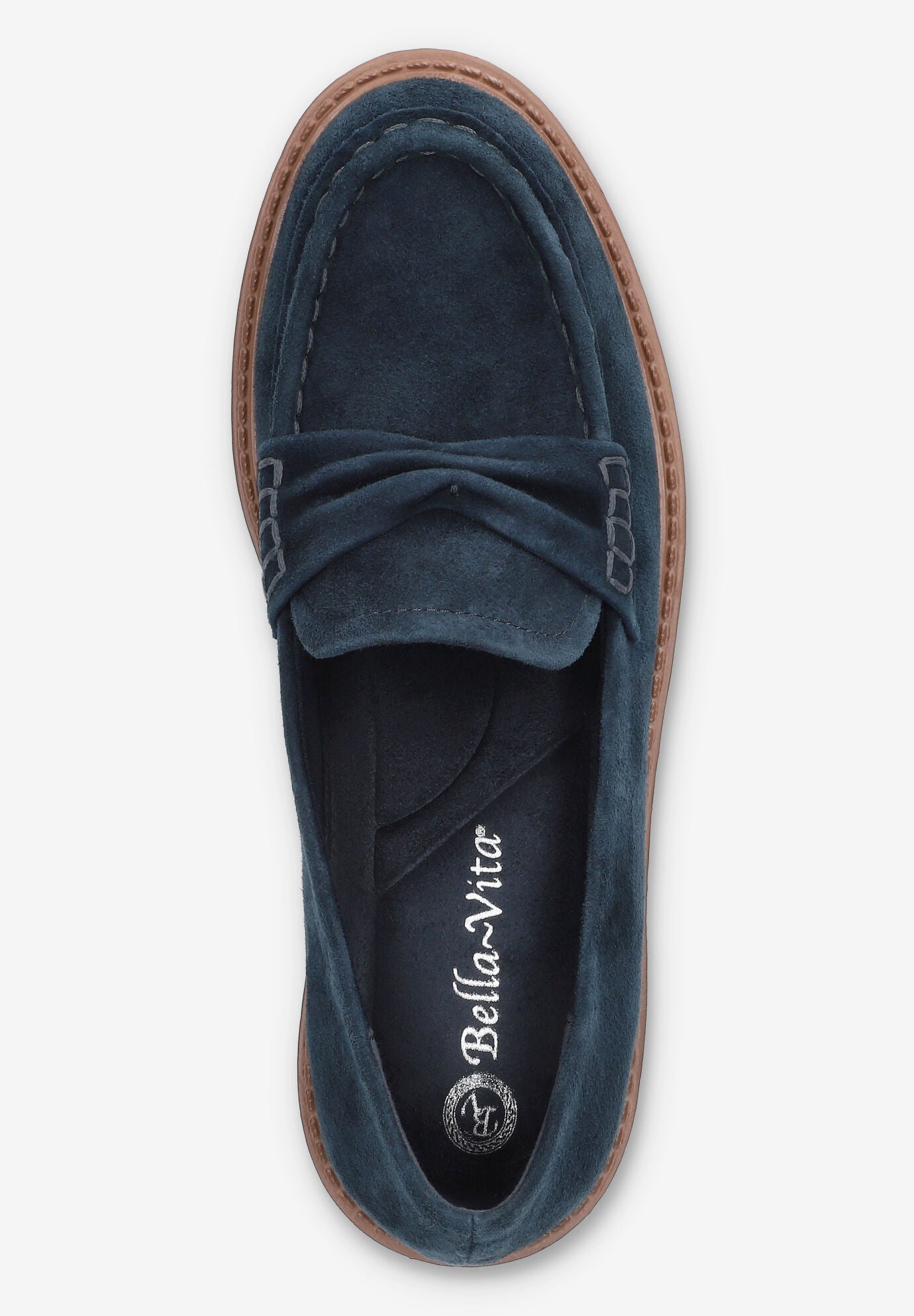 Avalon Loafer, NAVY SUEDE LEATHER, alternate image number 6