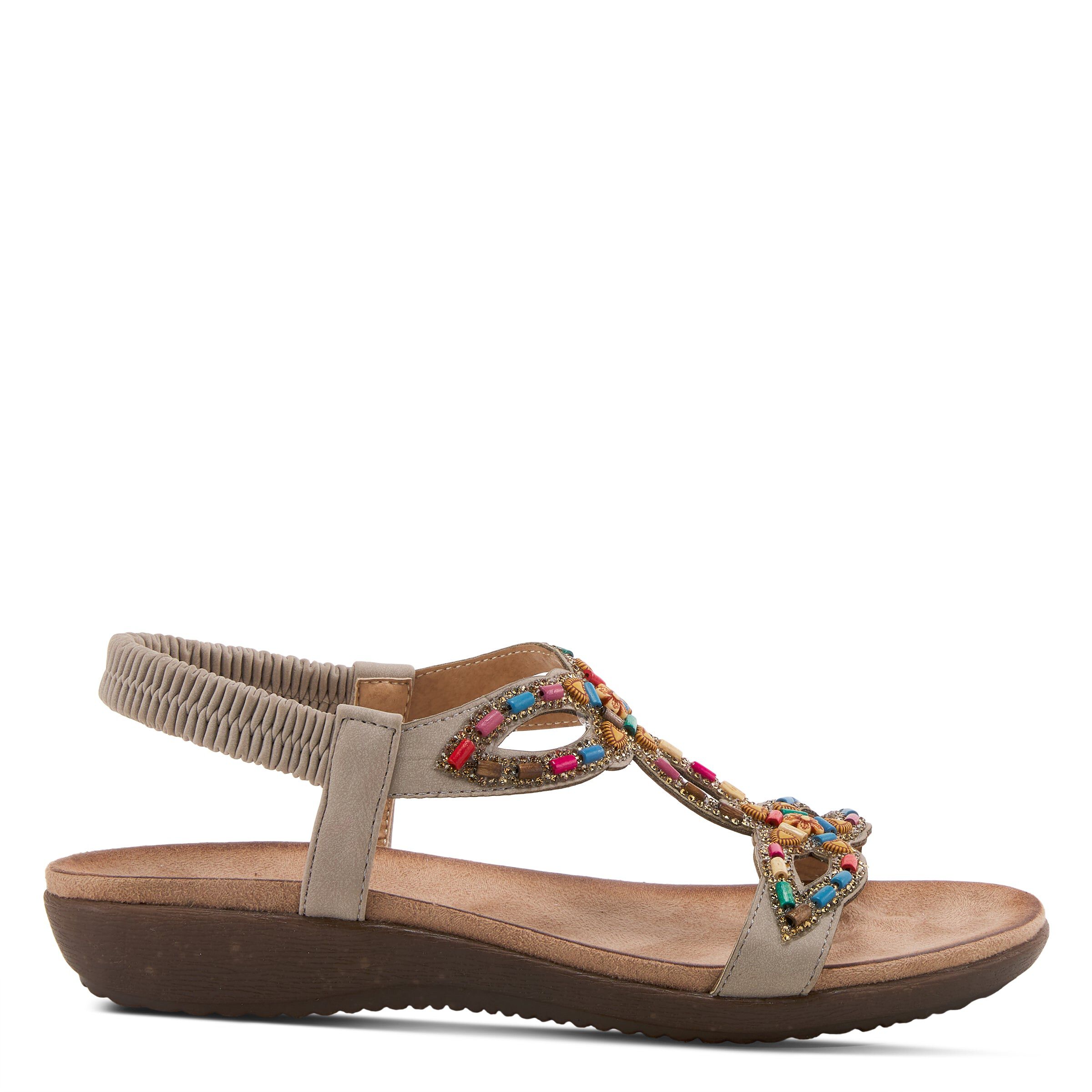 Volcanic T-Strap Sandal, GREY, alternate image number 4