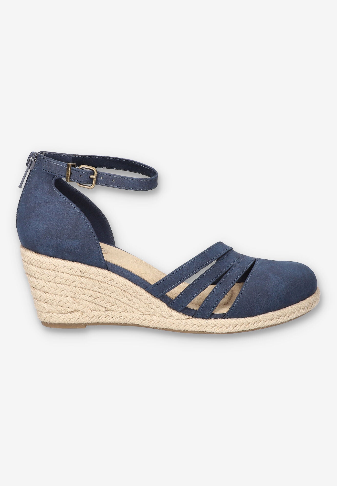 Daytona Espadrille Wedge, NAVY, alternate image number 2