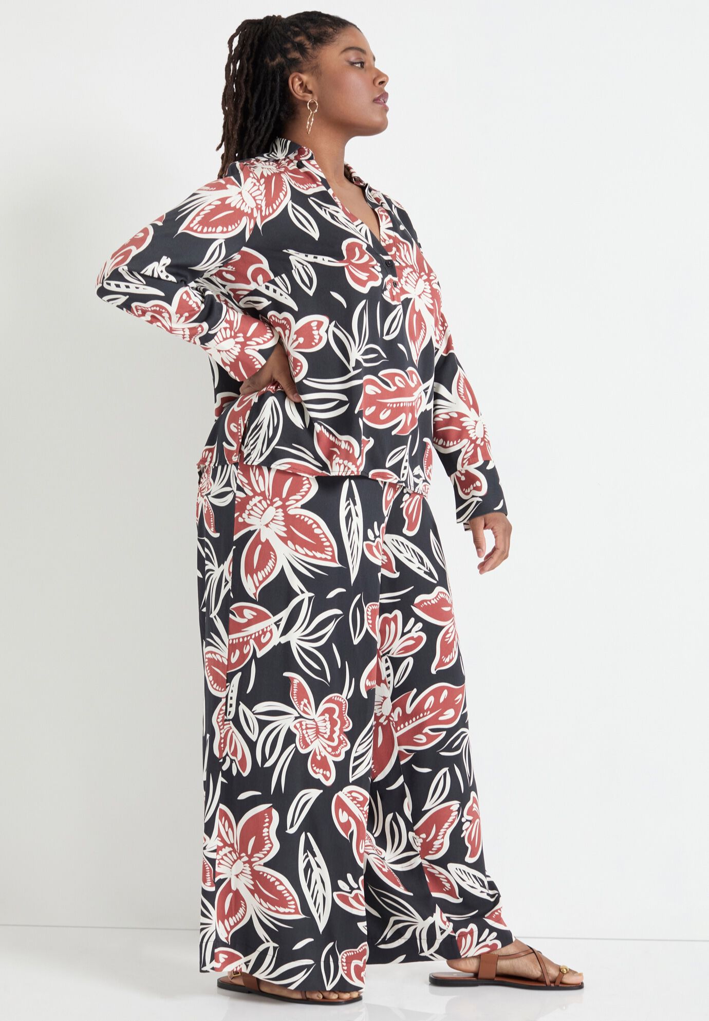 Button-Down Blouse, BATIK FLORAL, alternate image number 2