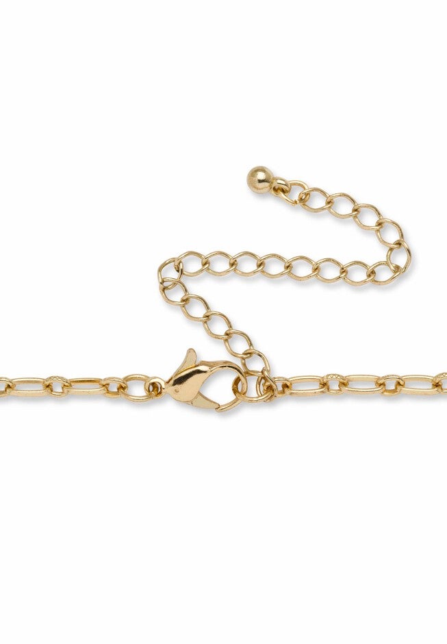 Gold Tone Waterfall 22 inches Necklace and Drop Earring Set, , on-hover image number null