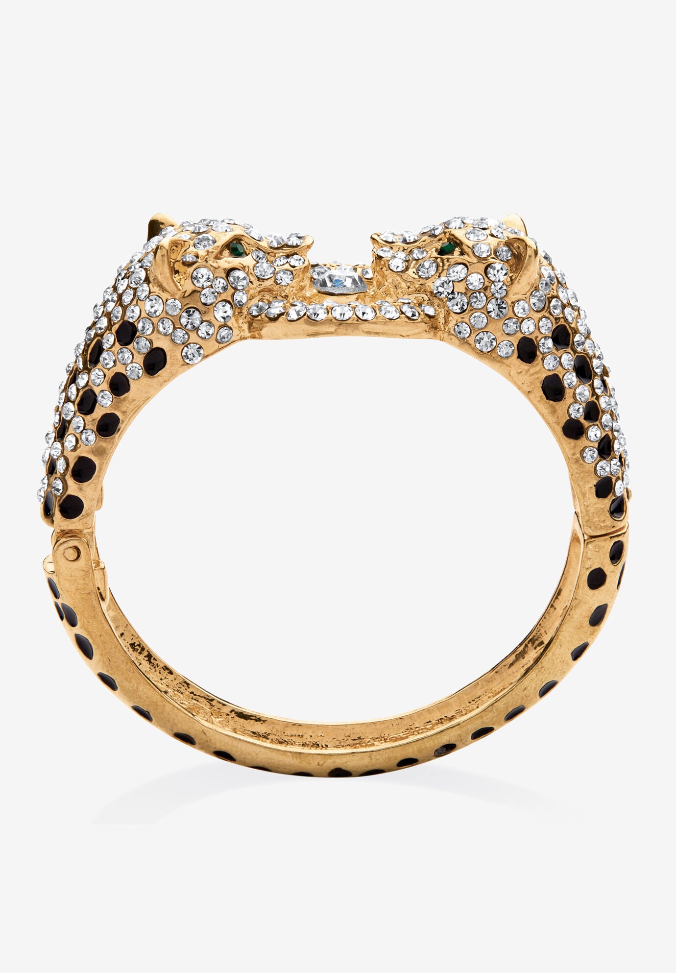 Gold Tone Leopard Collar Necklace, Earring and Bracelet Set, , alternate image number 6