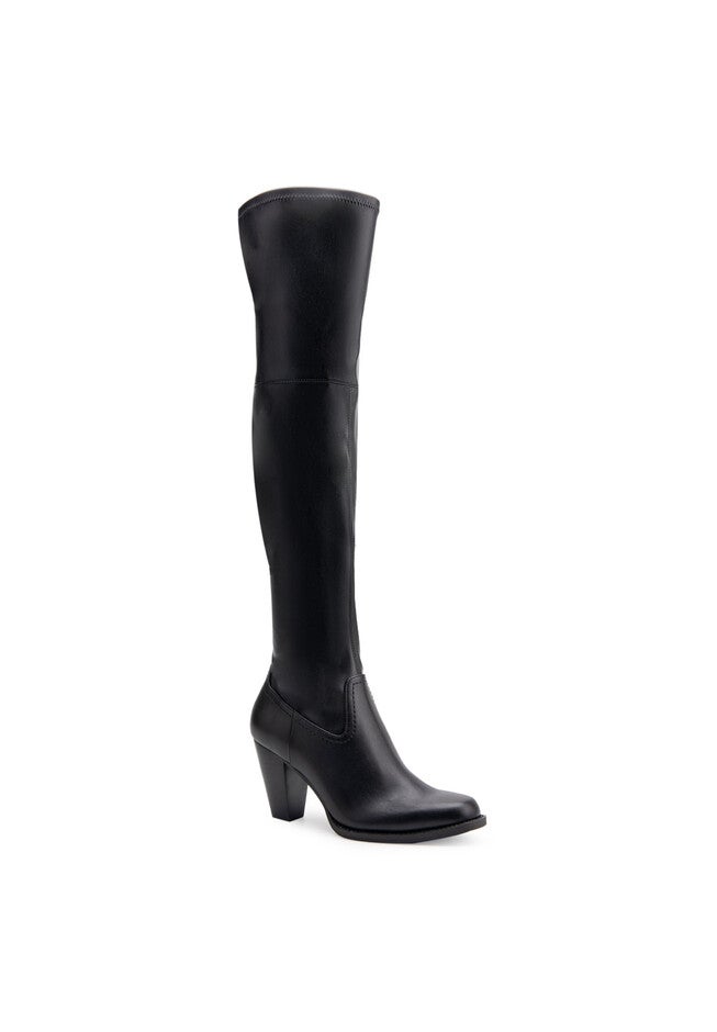 Lewes Tall Calf Boot, BLACK, hi-res image number null