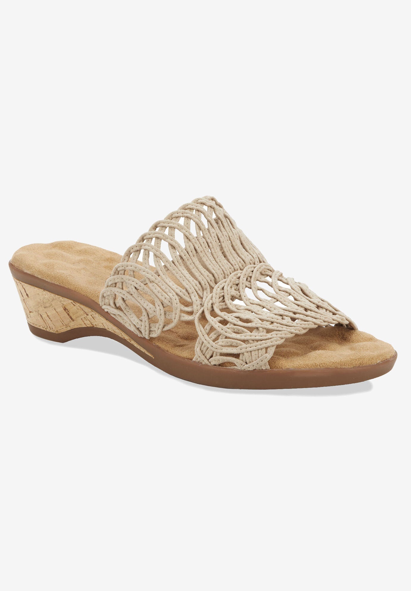 Kudos Wedge Sandal, TAUPE FABRIC, hi-res image number 0