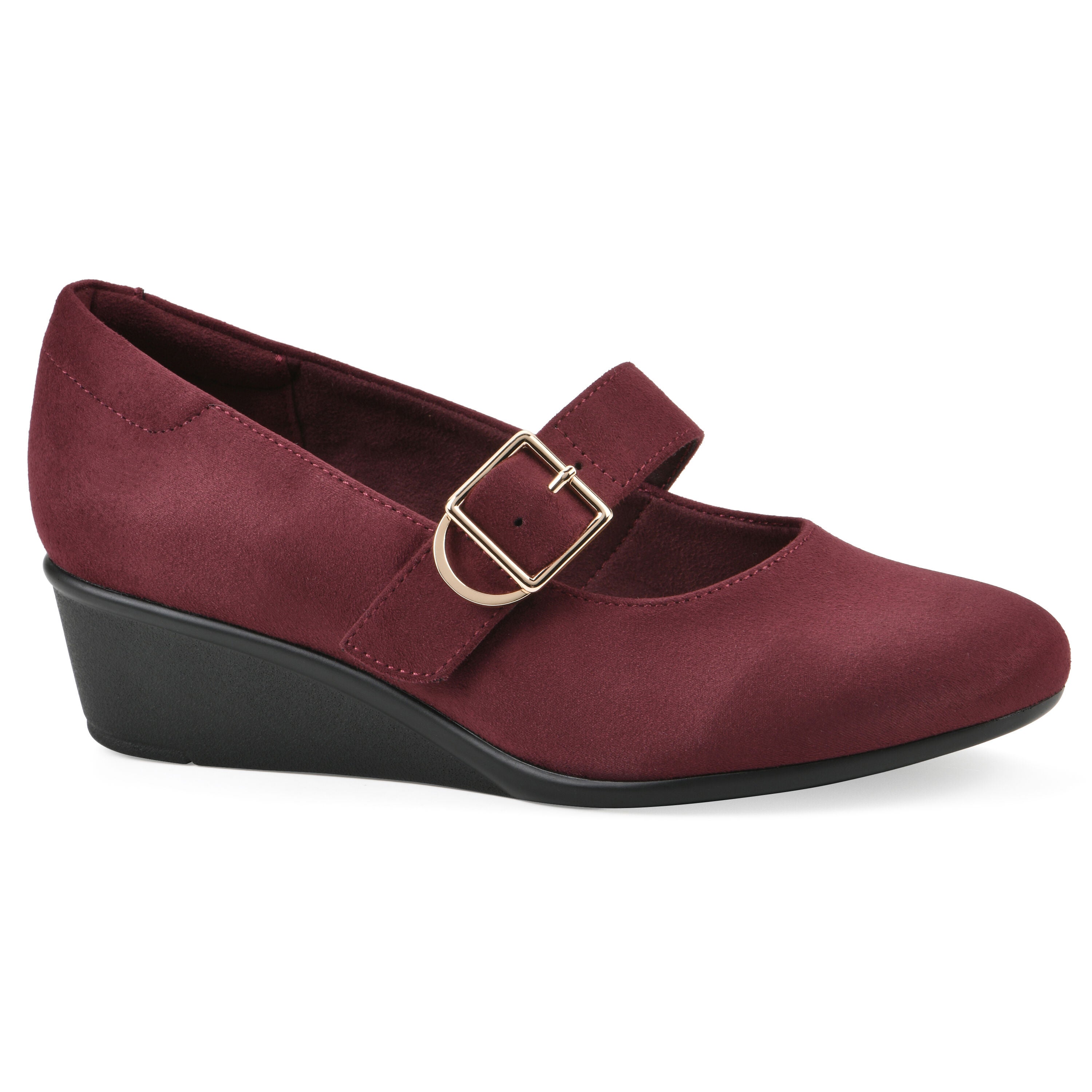 Bolford Wedge Pump, DARK BURGUNDY, hi-res image number 0