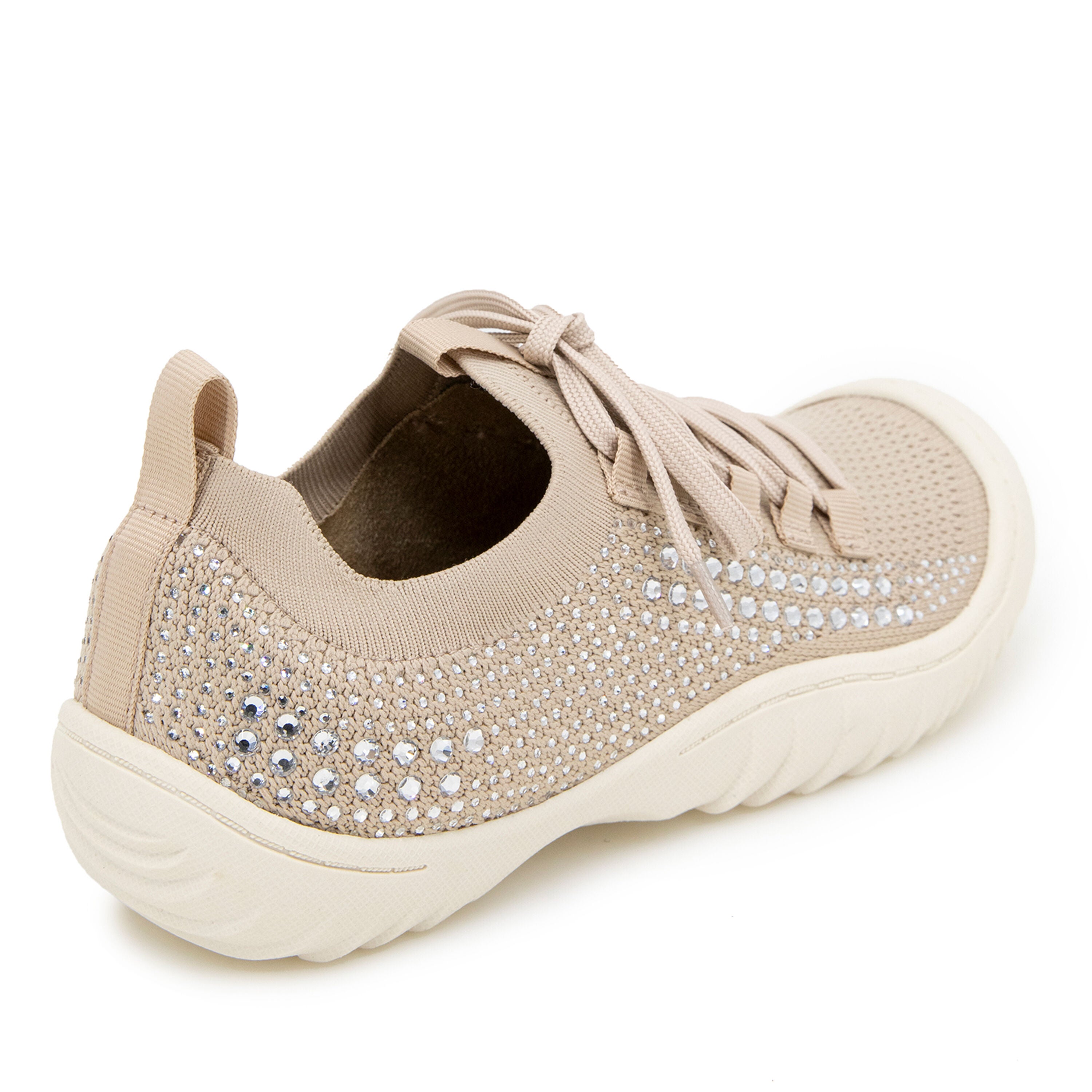 Brittney Slip-On Lace Up Sneaker, LIGHT TAUPE JEWEL, on-hover image number 1