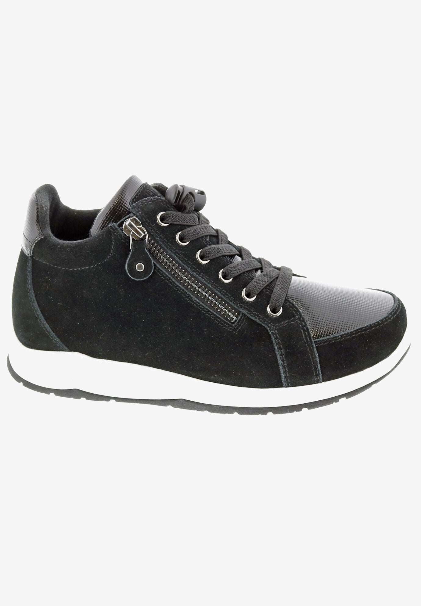 Drew Strobe Sneakers, BLACK SUEDE COMBO, hi-res image number 0