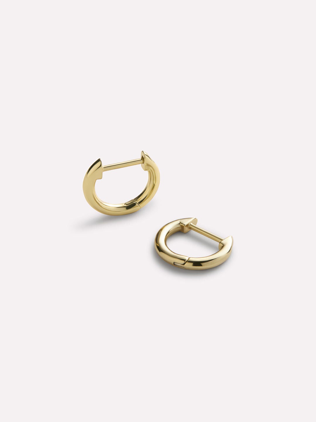 Sterling Silver Mini Huggie Hoops, GOLD, hi-res image number 0