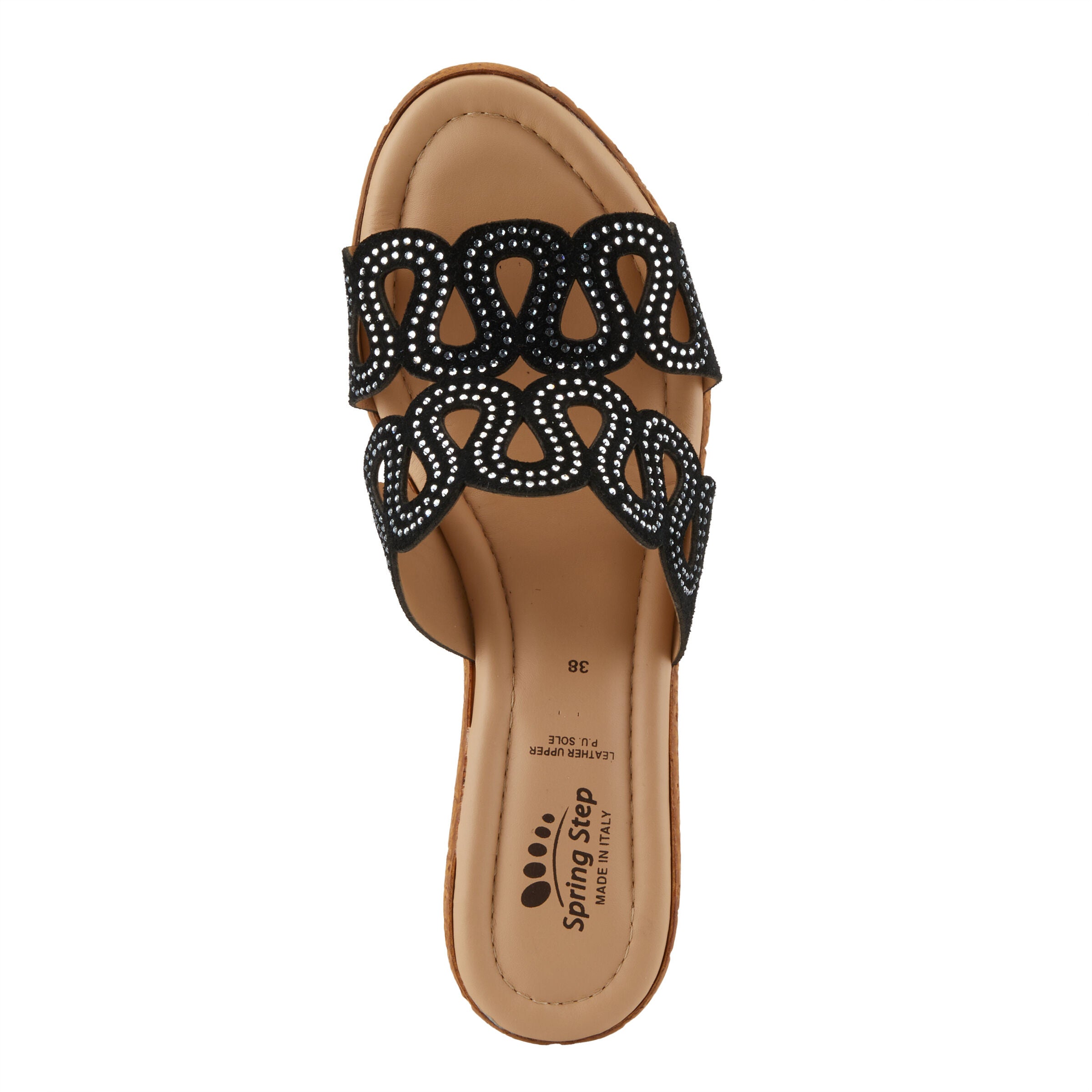 Mssteamy Slide Sandal, BLACK SUEDE, alternate image number 3