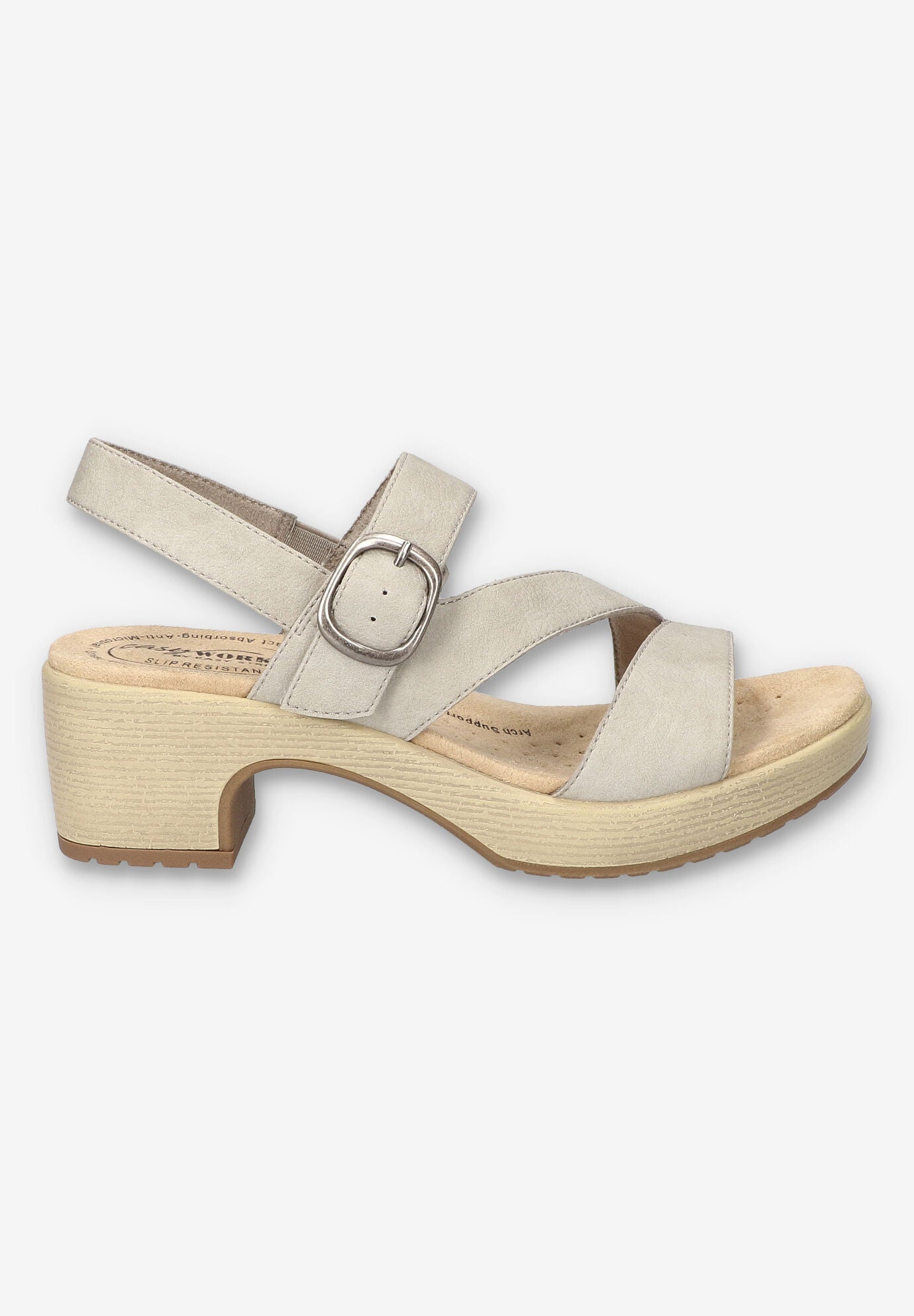 Marnina Slip-Resistant Sandal, GREY, alternate image number 2