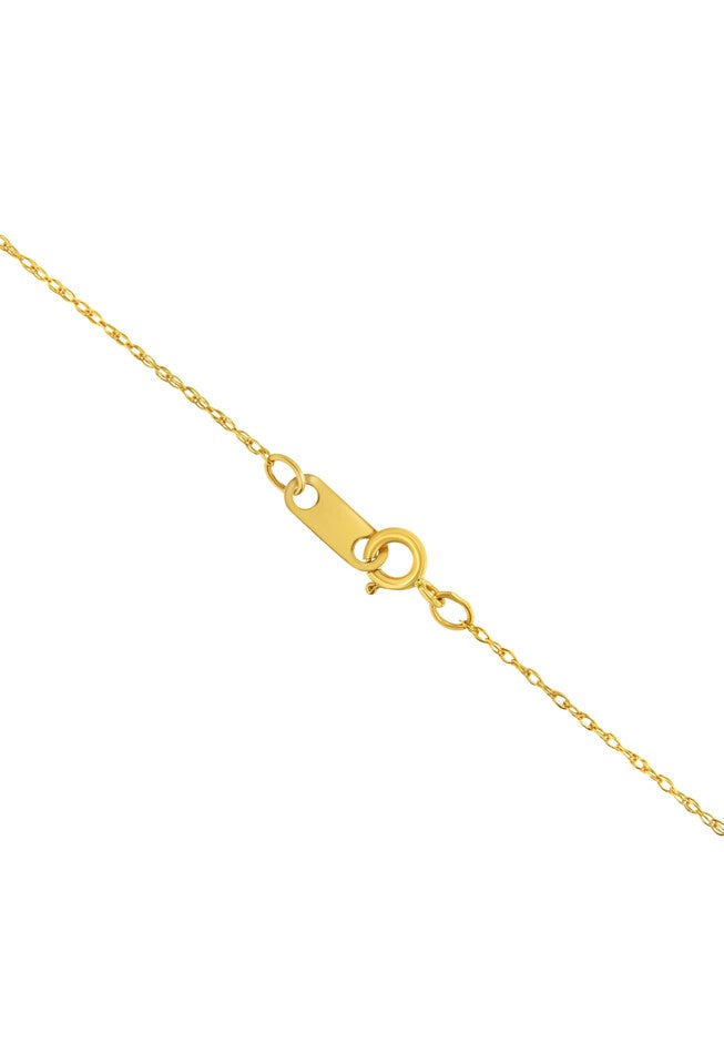 Solid Yellow Gold Slim And Dainty Unisex Rope Chain Necklace 18 inches, , alternate image number null