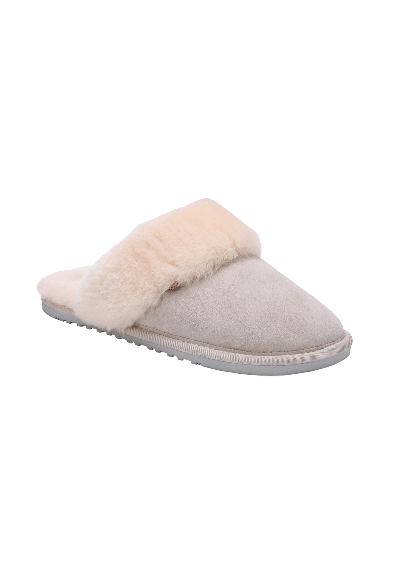 Ladies Scuff Slippers, DOVE, hi-res image number 0