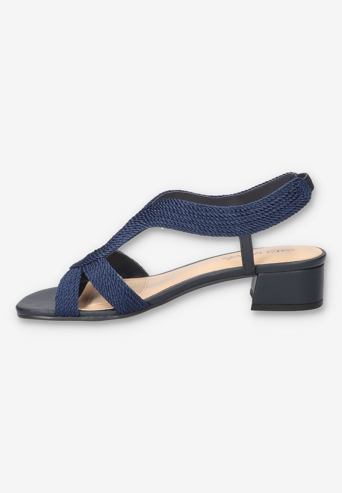 Festival Block Heel Sandal, NAVY WOVEN, alternate image number 4