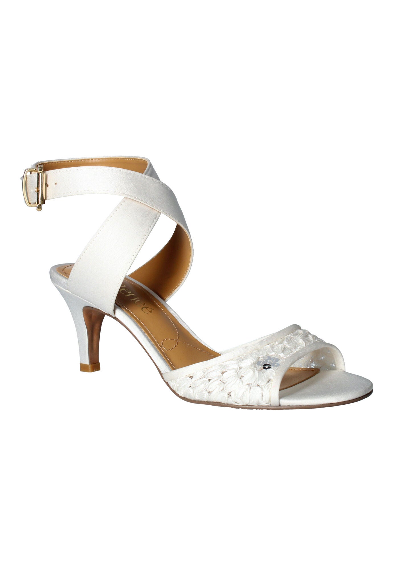 Soncino Sandals by J. Renee&reg;, WHITE LACE, hi-res image number 0
