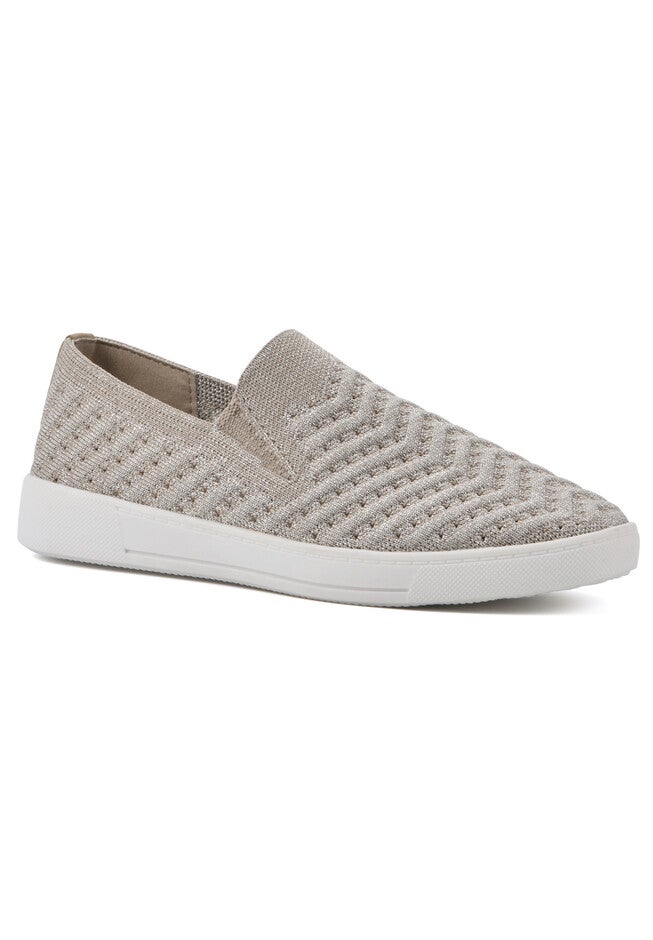 White Mountain Courage Sneakers, GOLD FABRIC, hi-res image number 0