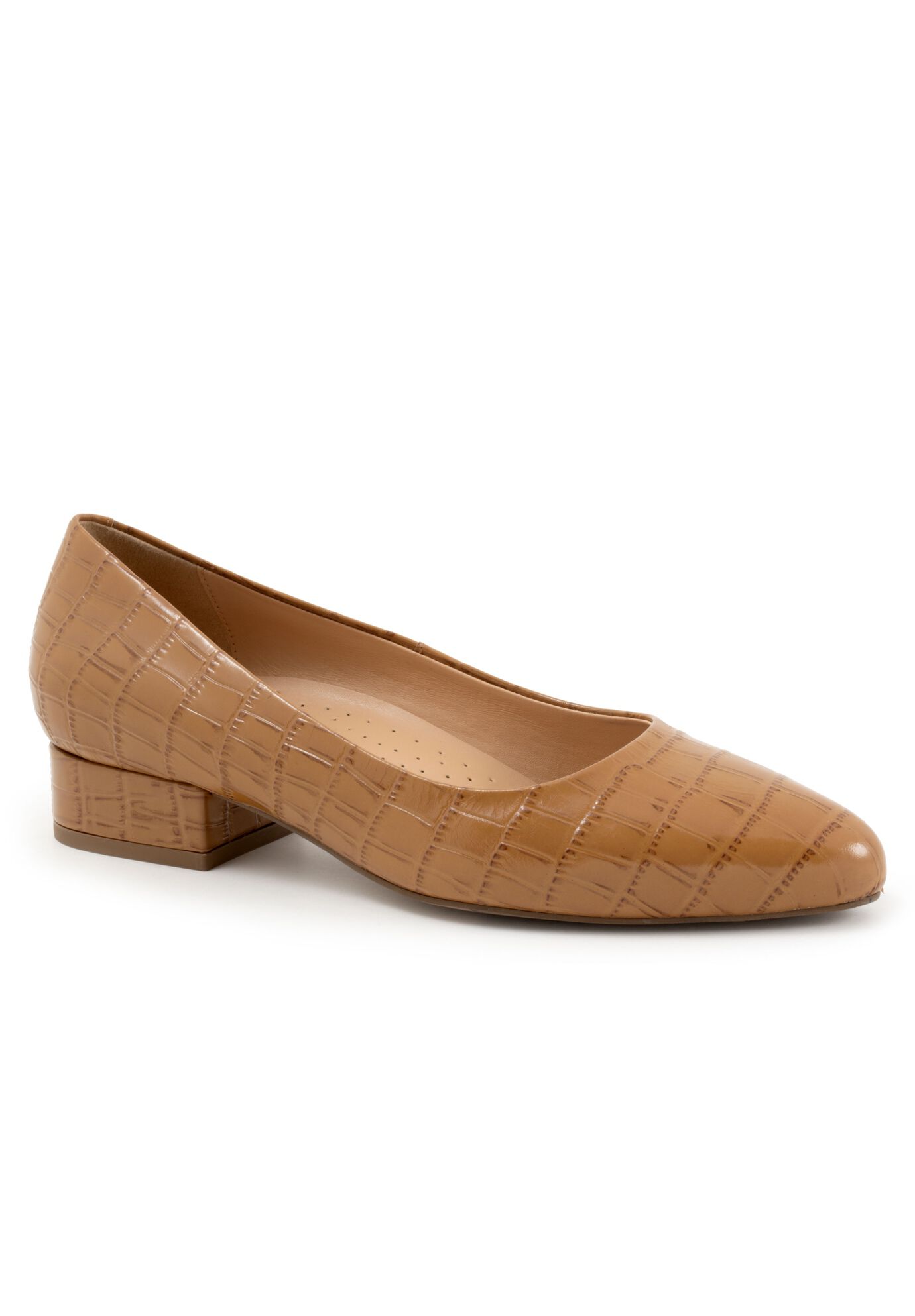 Jewel Heeled Pumps, BONE CROCODILE, hi-res image number 0