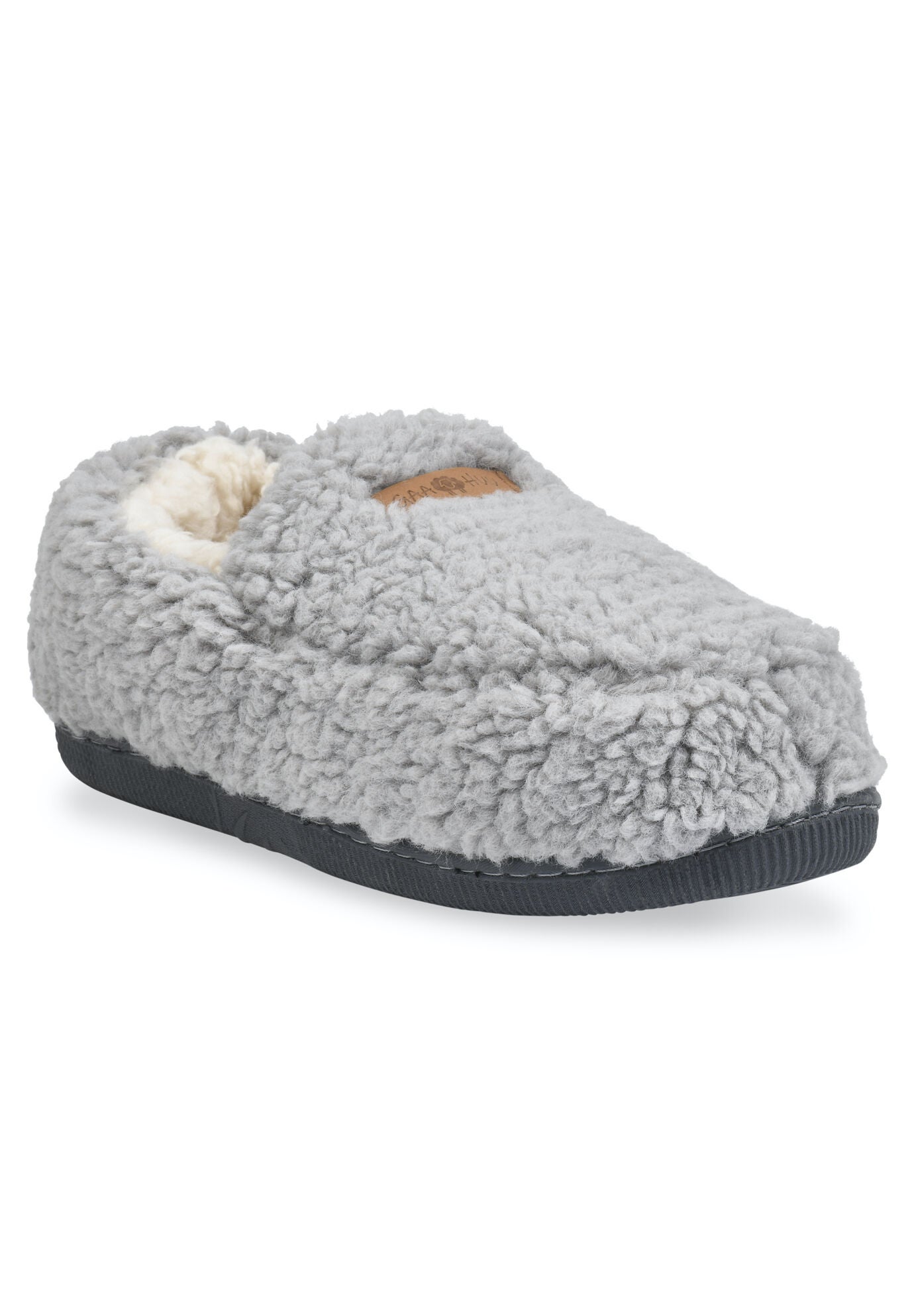Berber Moccasin Slipper, GREY, hi-res image number 0